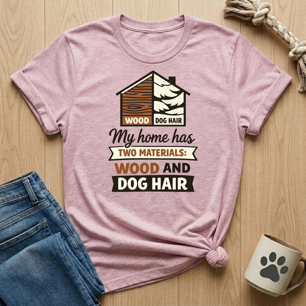 Wood and Dog Hair Home T-Shirt