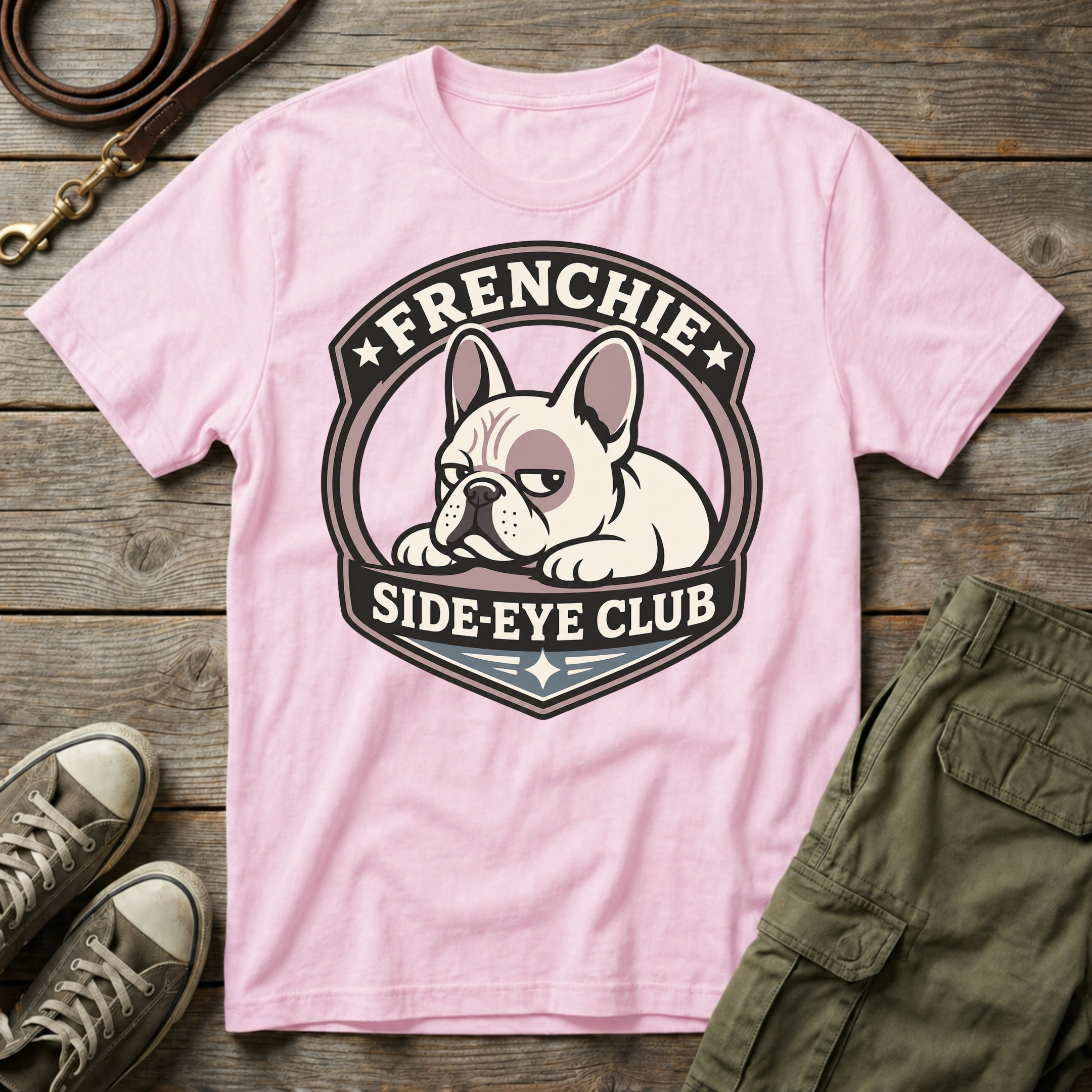 Frenchie Side-Eye Club T-Shirt
