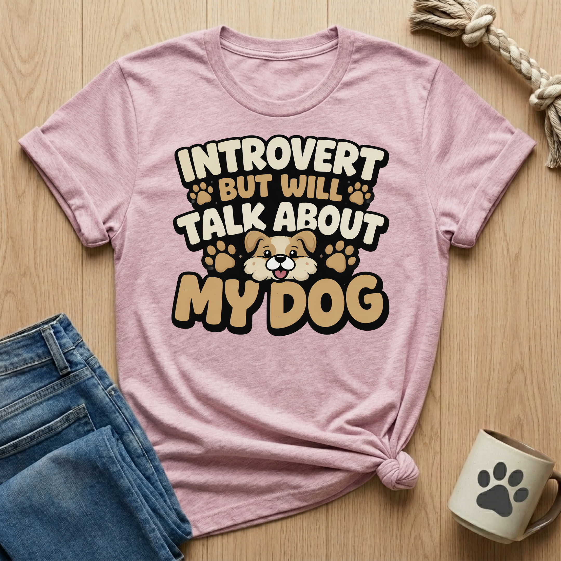 Introvert But Will Talk About My Dog T-Shirt