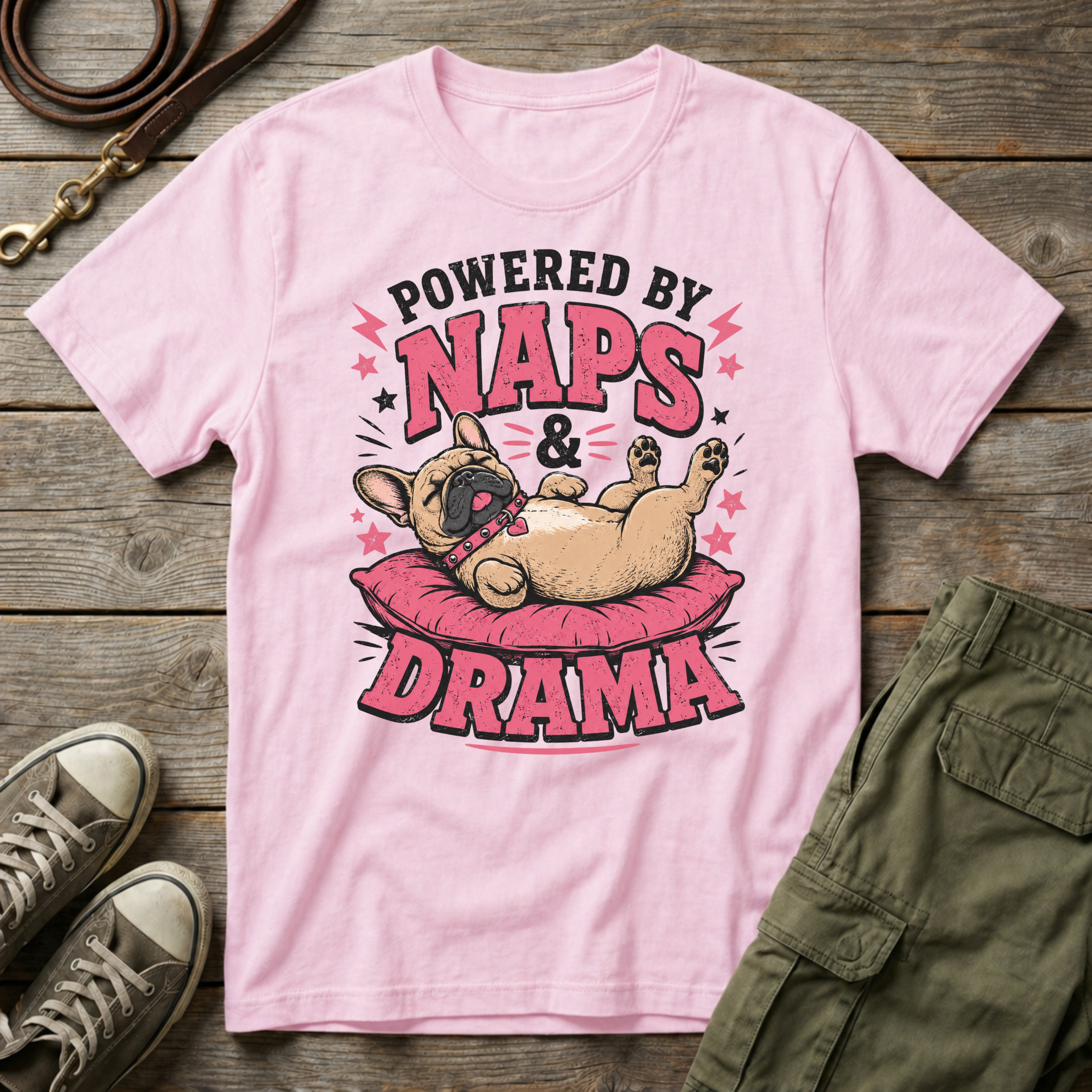 Powered by Naps & Drama T-Shirt