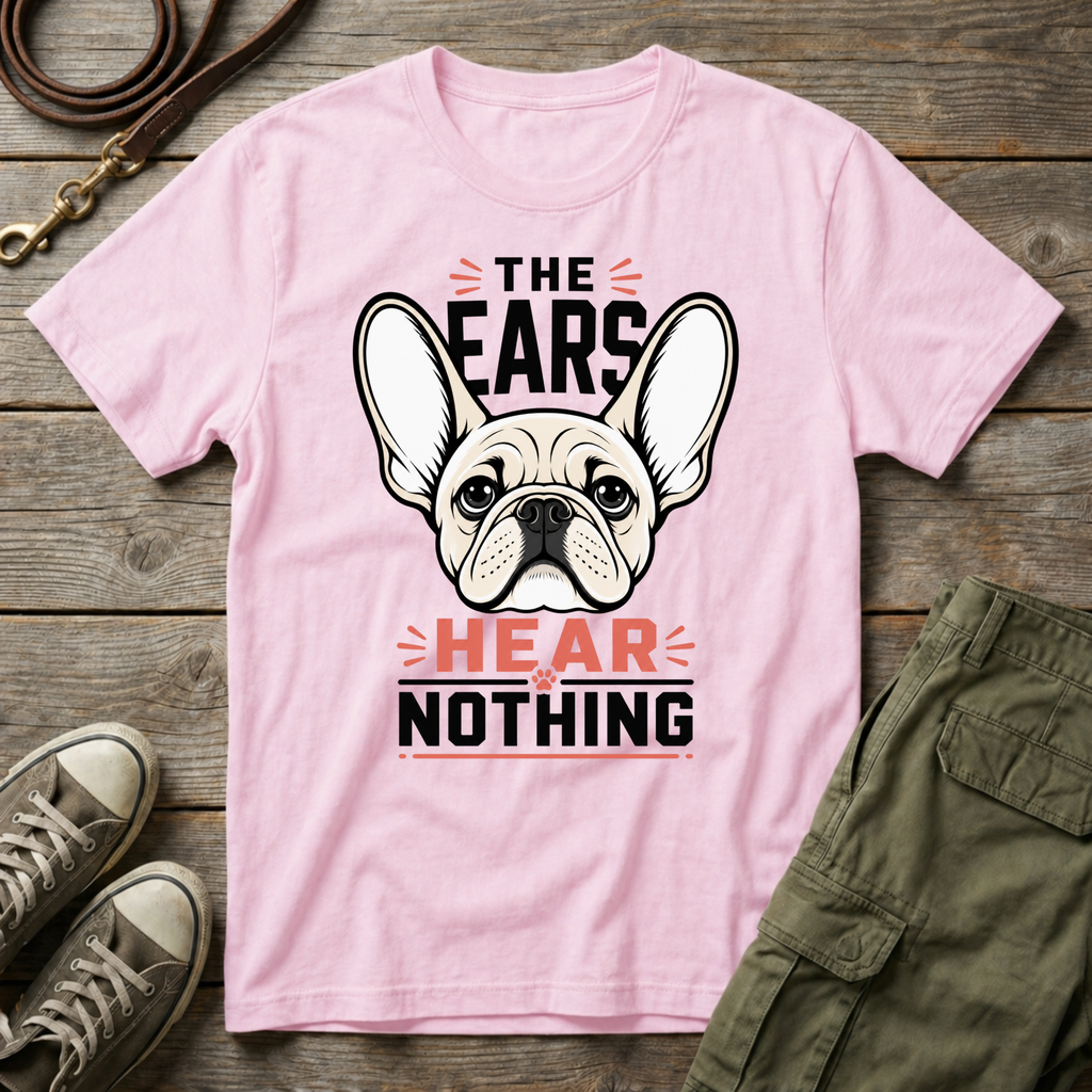 Frenchie Hear Nothing T-Shirt