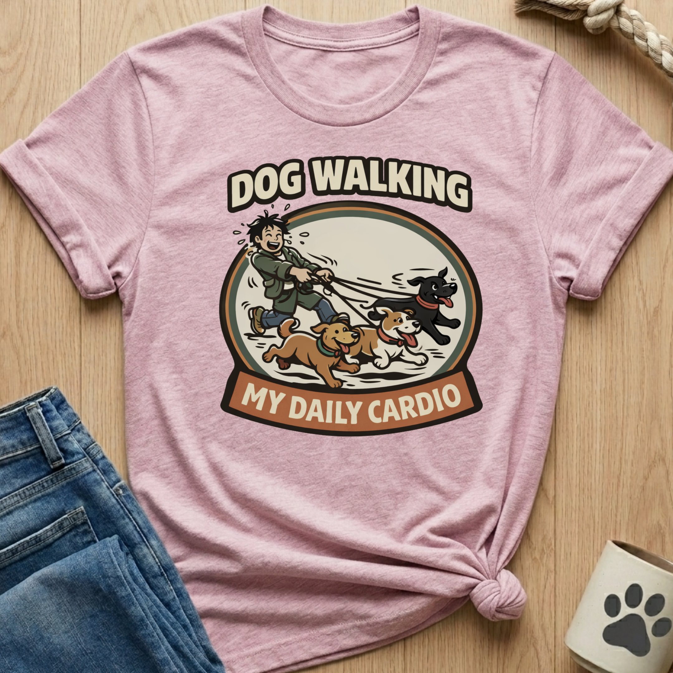 Dog Walking Cardio T-Shirt