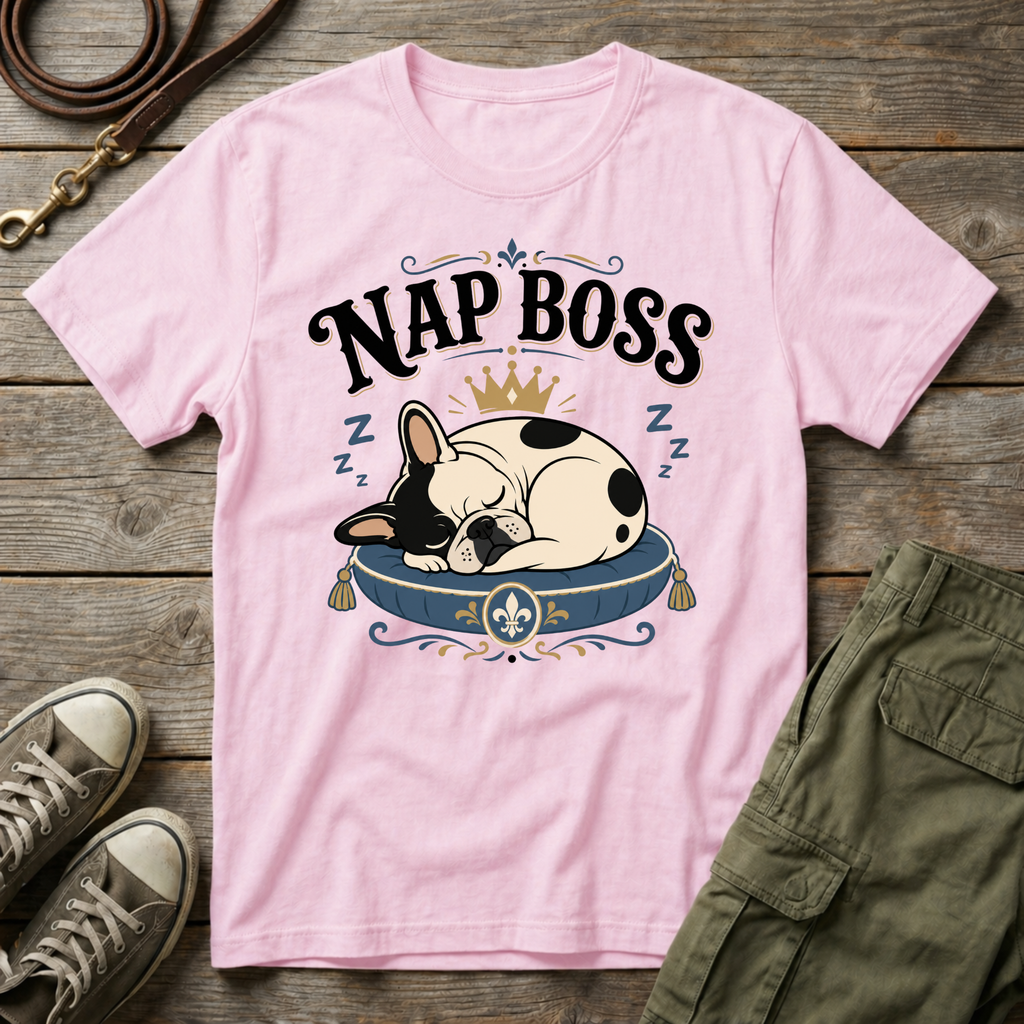 Frenchie Nap Boss T-Shirt