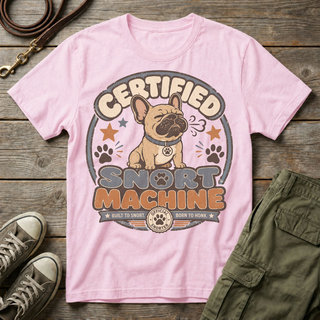 Frenchie Snort Machine T-Shirt