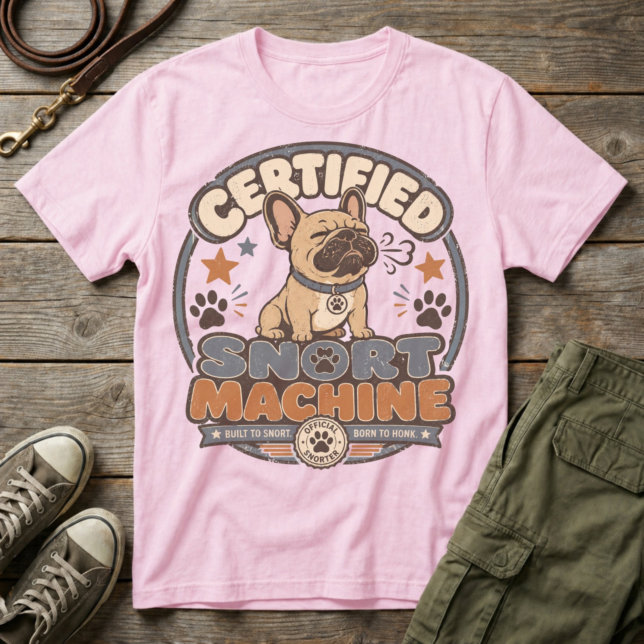 Frenchie Snort Machine T-Shirt