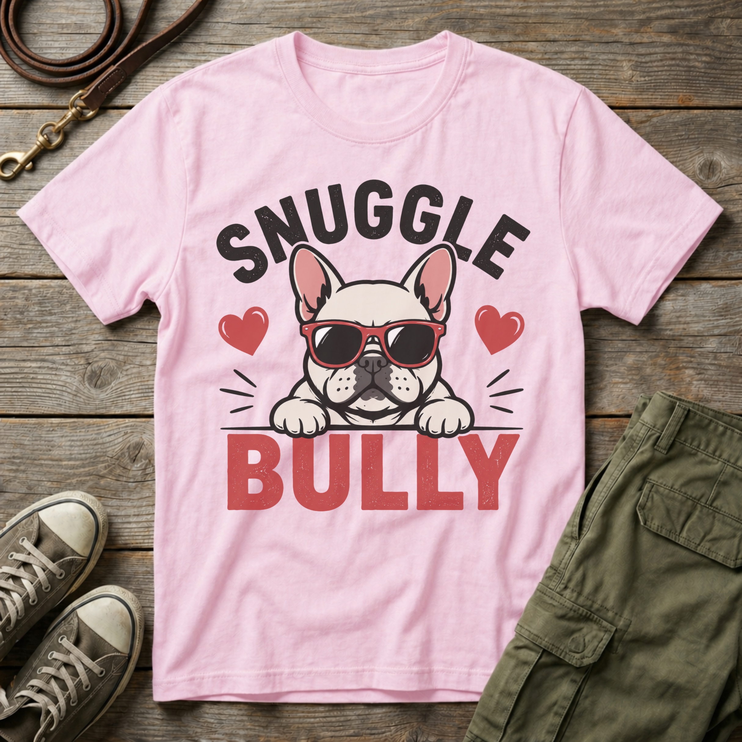Frenchie Snuggle Bully T-Shirt