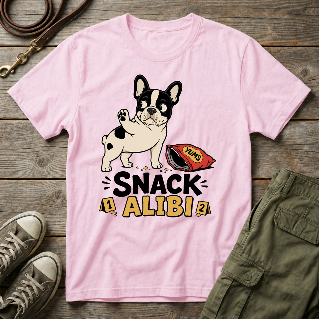 Frenchie Snack Alibi T-Shirt