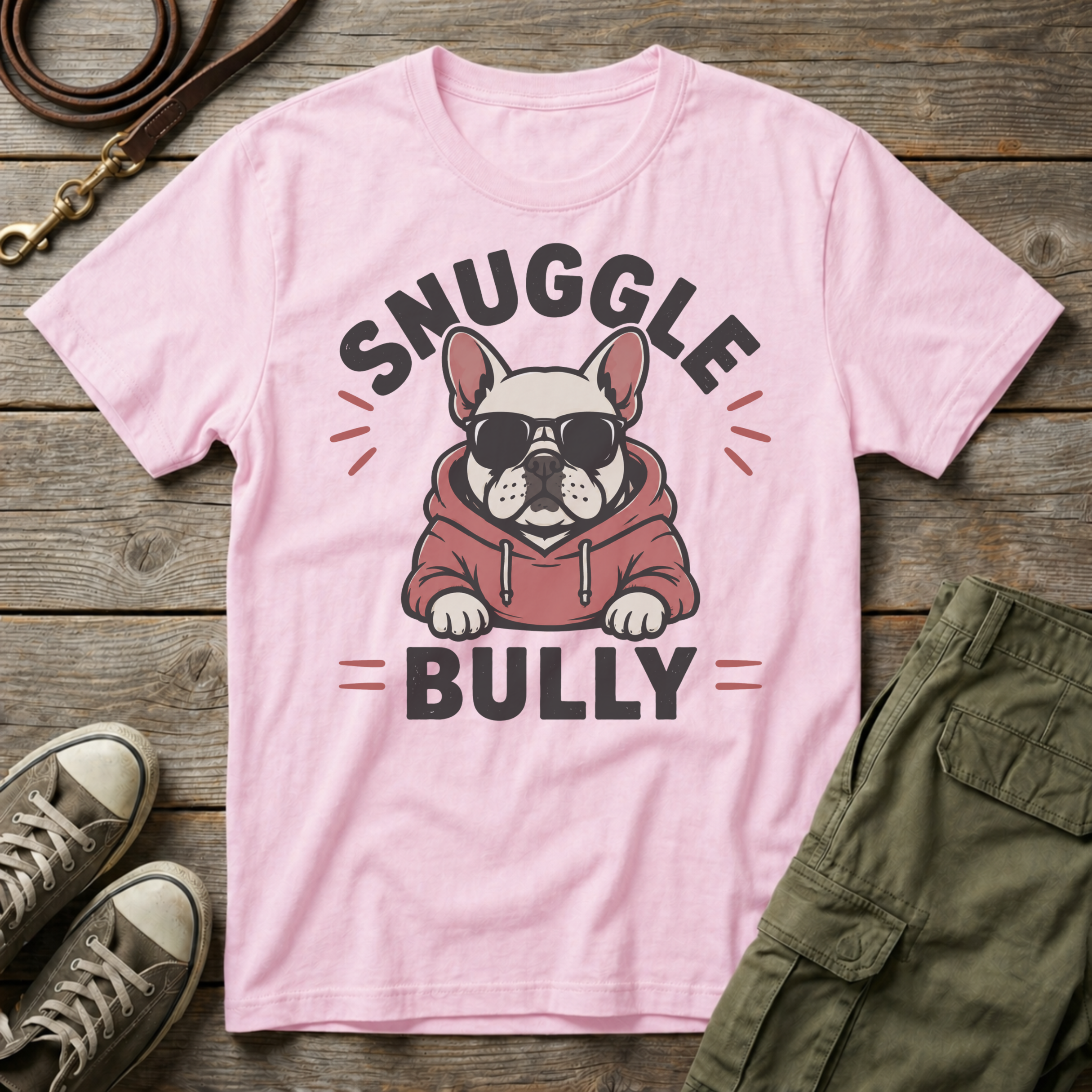 Frenchie Snuggle Bully Sweatshirt T-Shirt