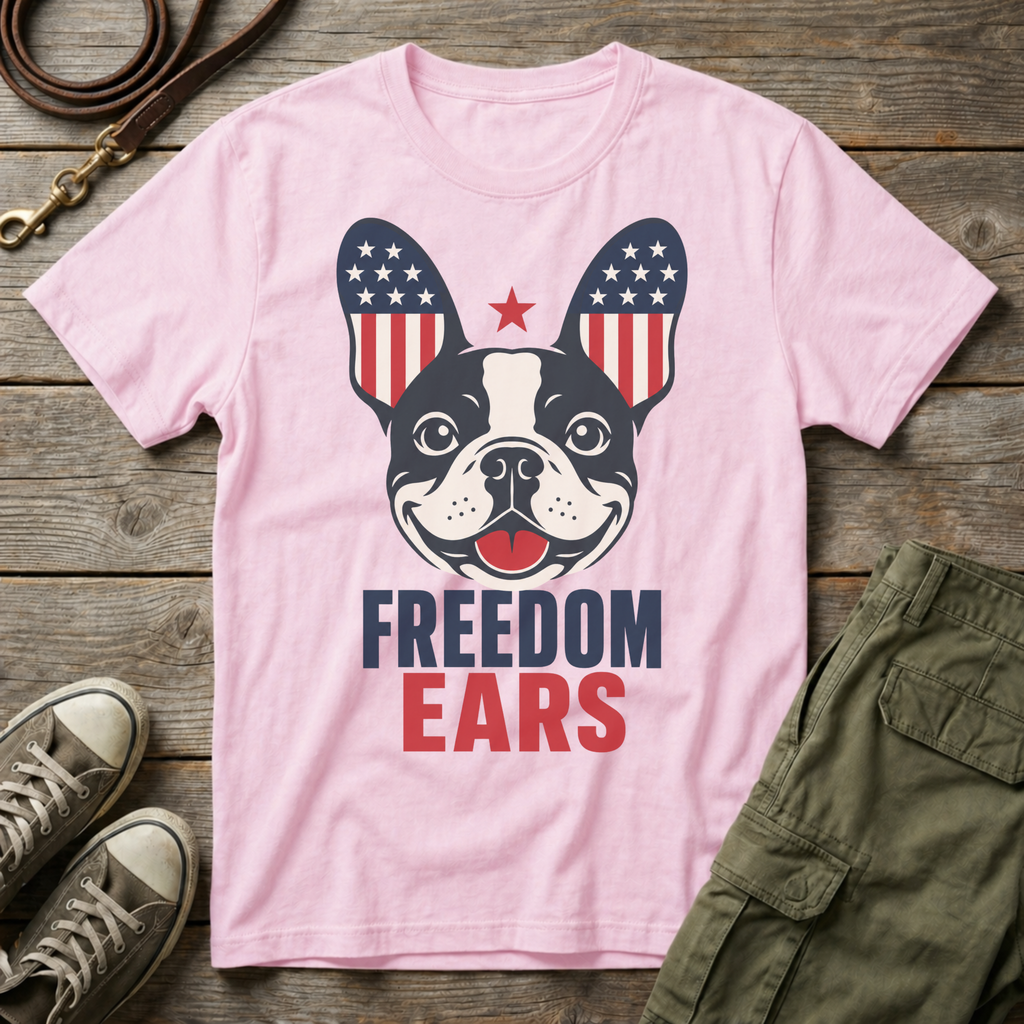 Frenchie Freedom Ears T-Shirt