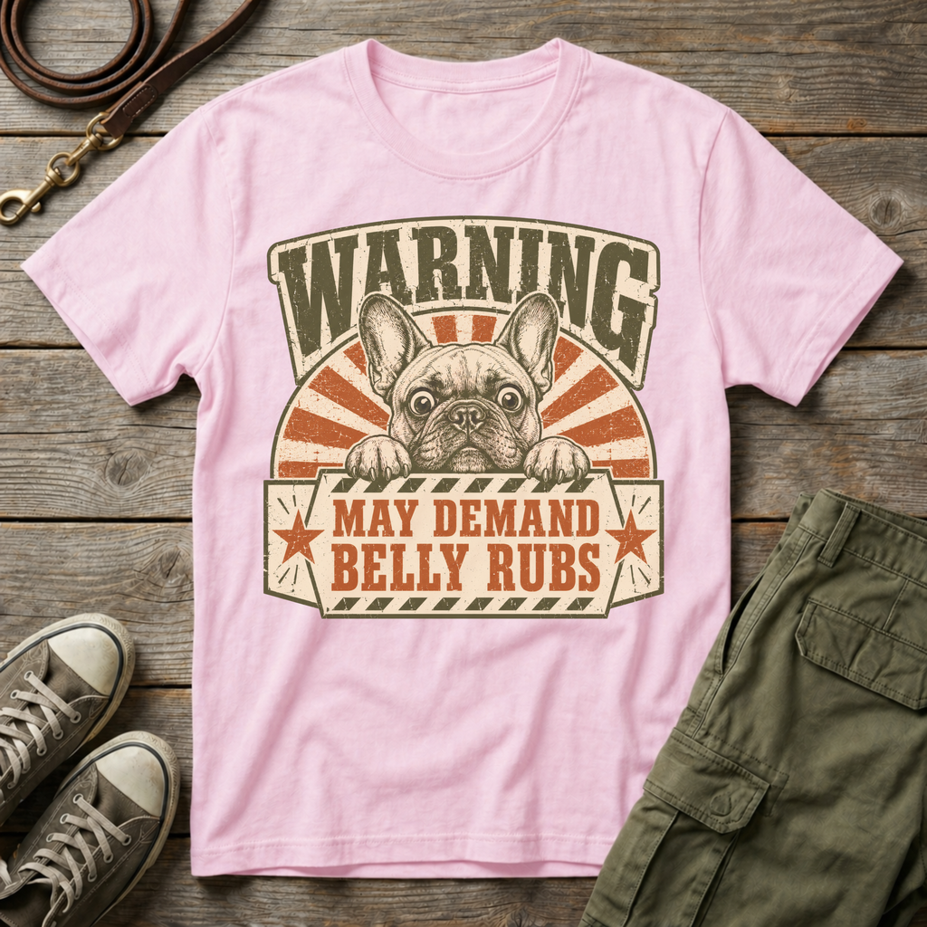 Warning May Demand Belly Rubs T-Shirt