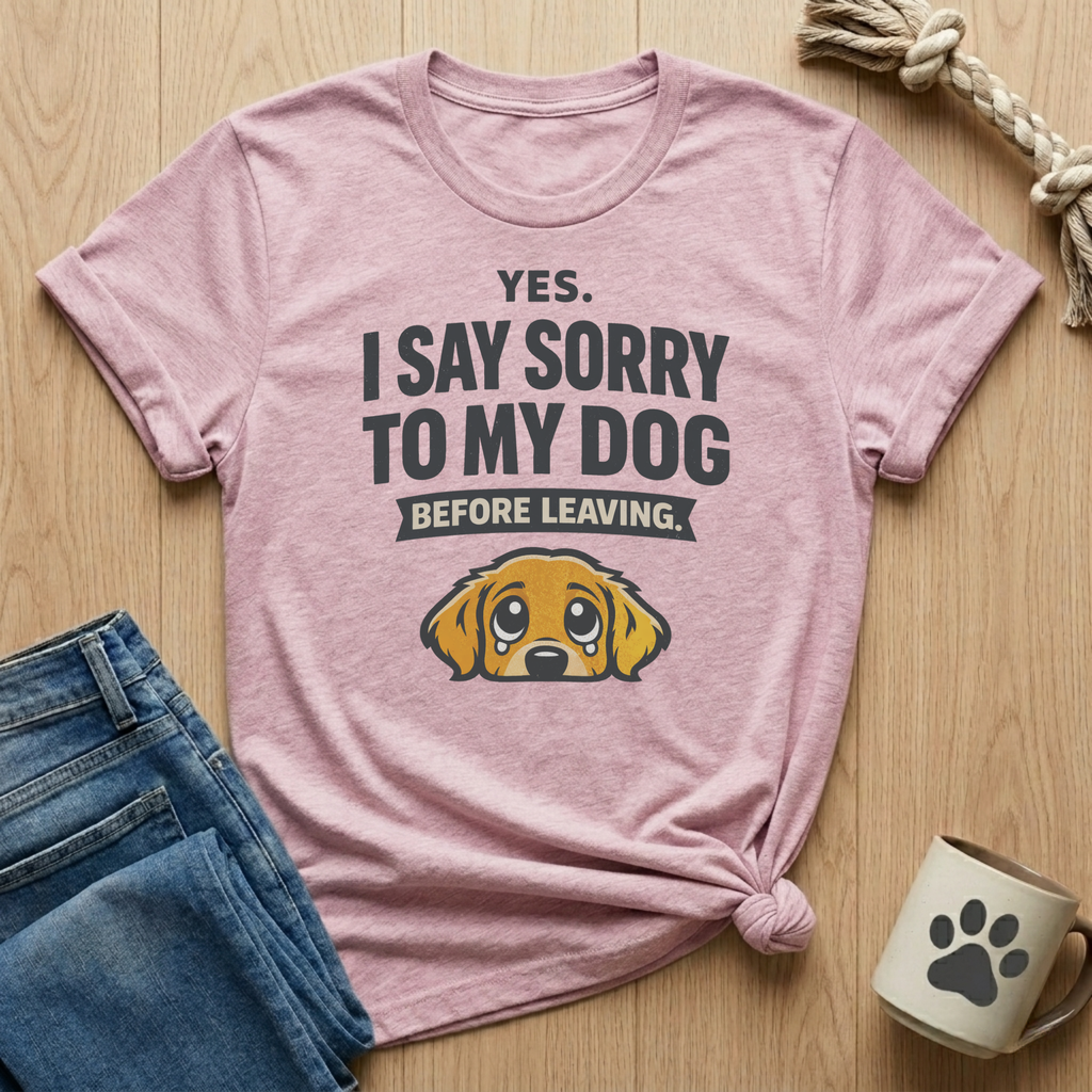 I Say Sorry To My Dog Before Leaving T-Shirt