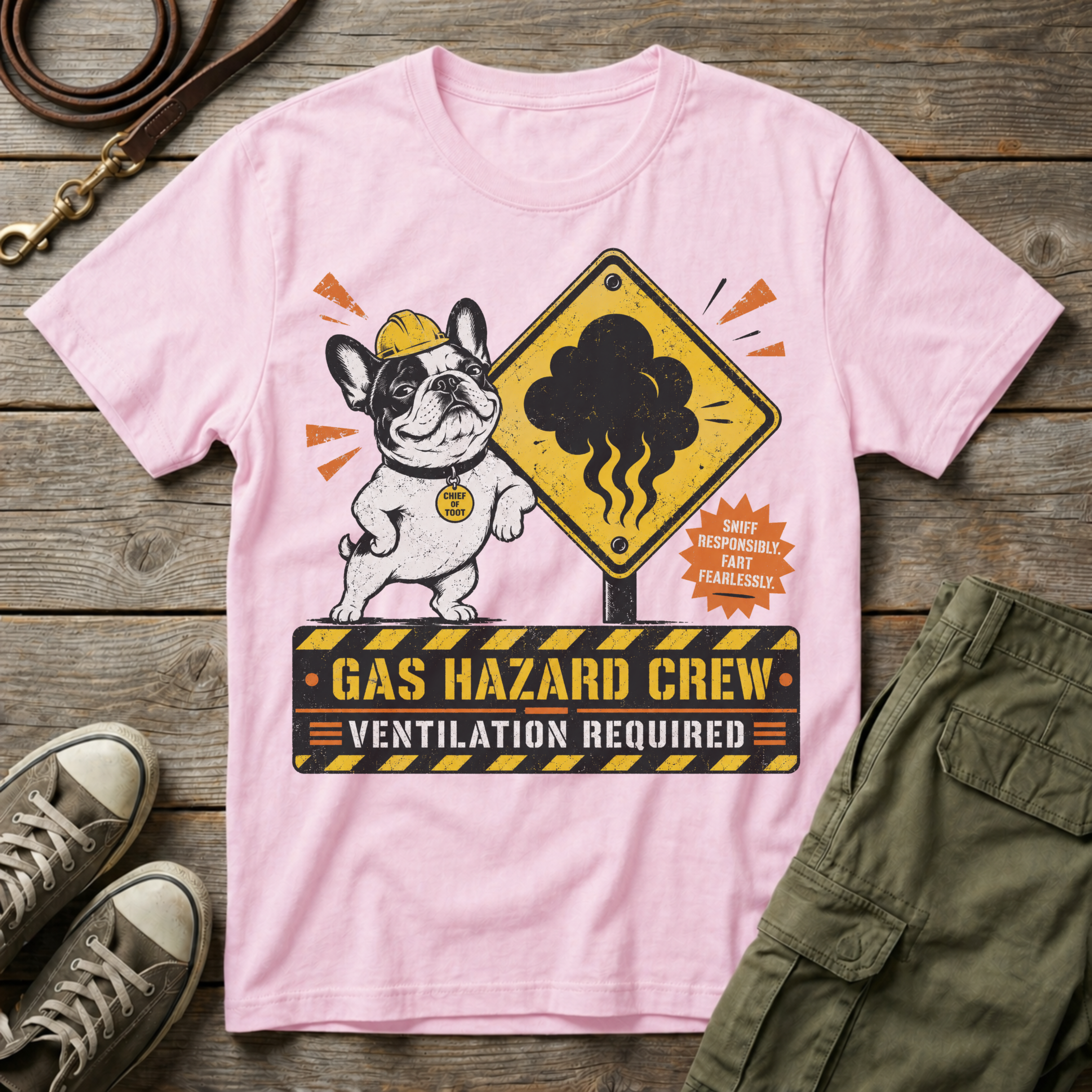 Frenchie Gas Hazard T-Shirt