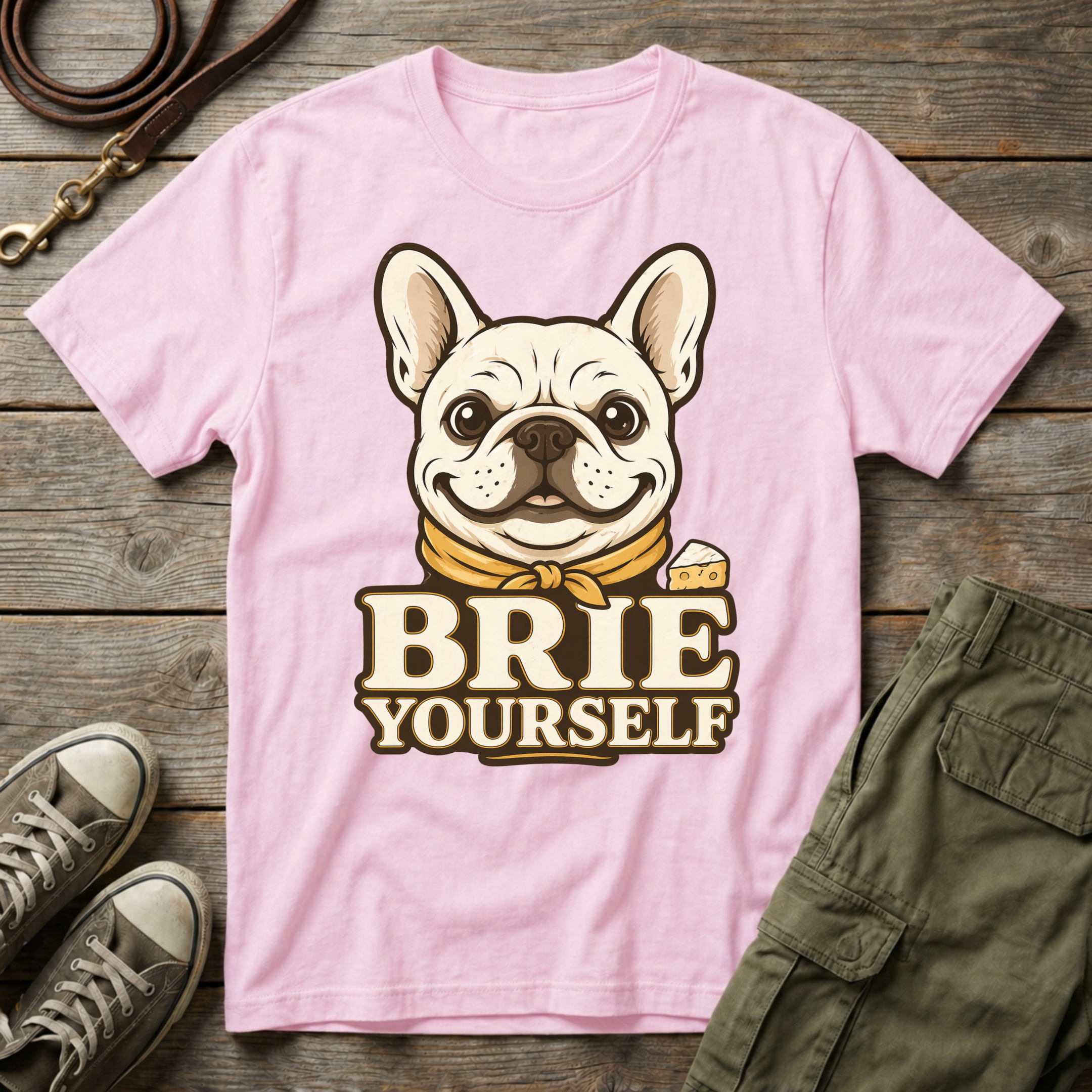 Frenchie Brie Yourself T-Shirt