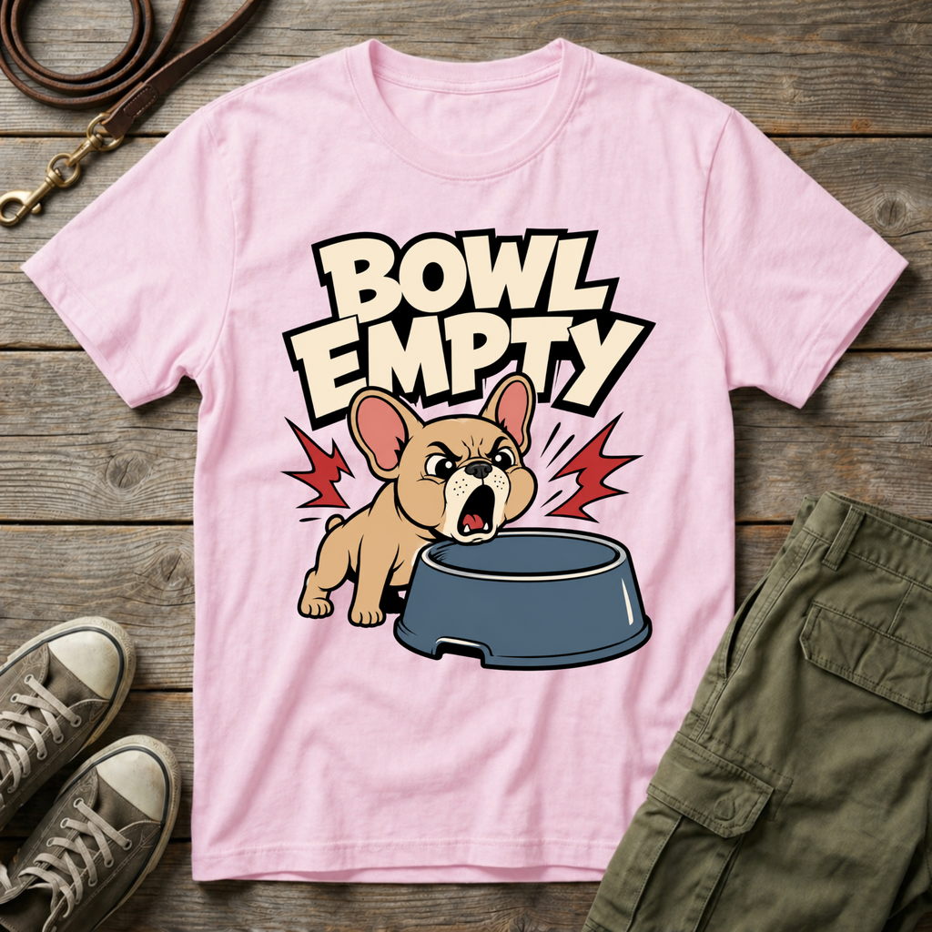 Frenchie Empty Bowl T-Shirt