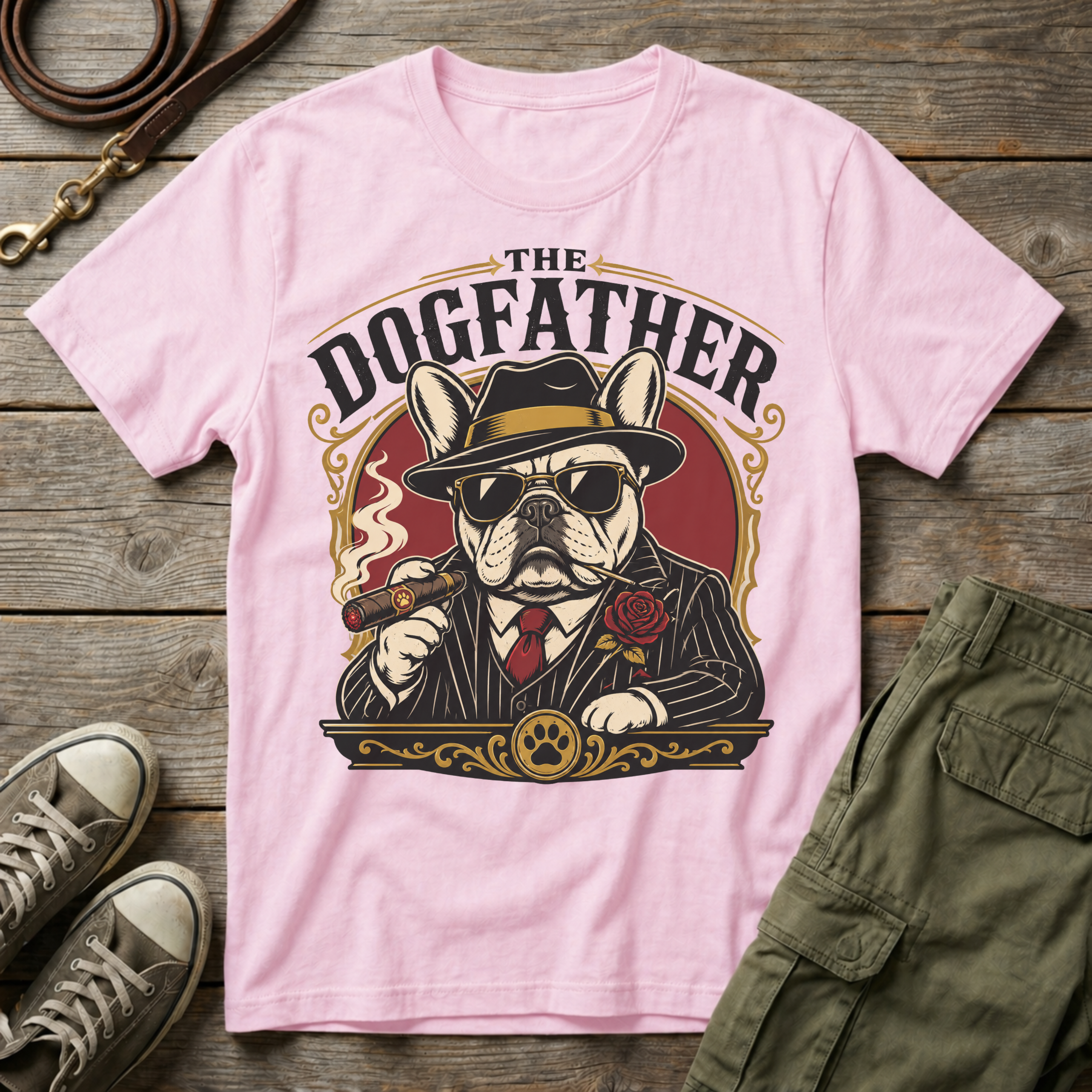 Frenchie Dog Father T-Shirt