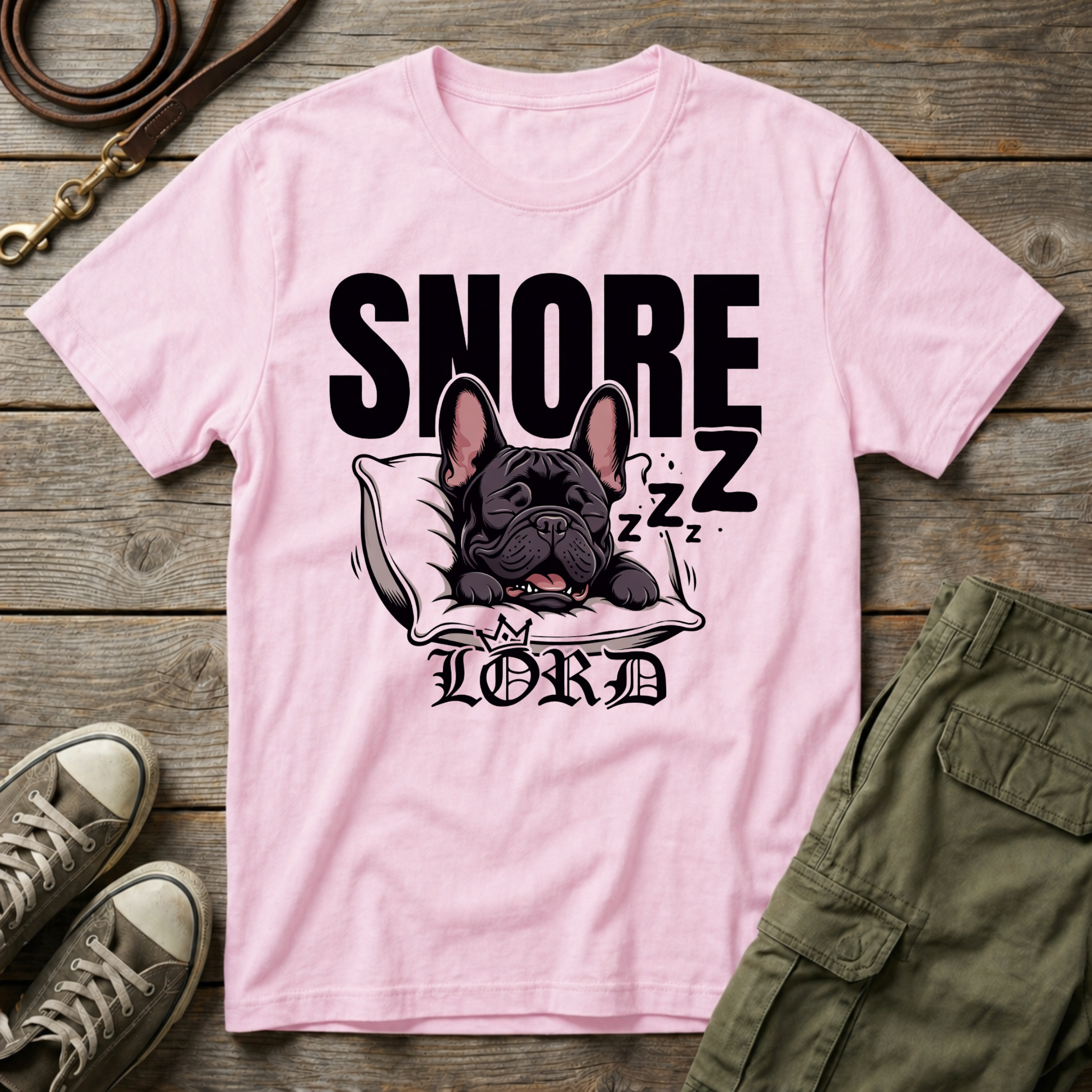 Frenchie Snore Lord T-Shirt