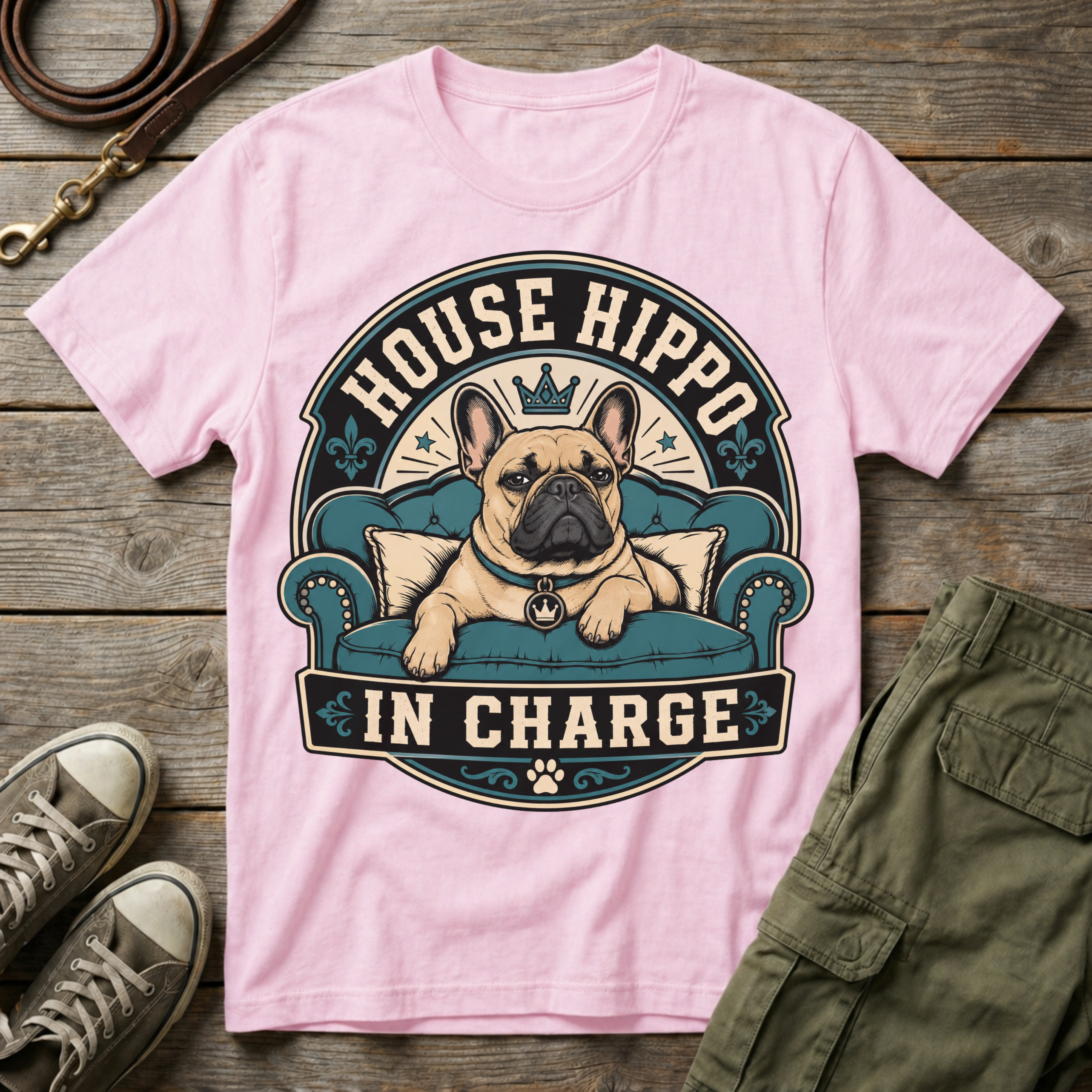 House Hippo In Charge T-Shirt