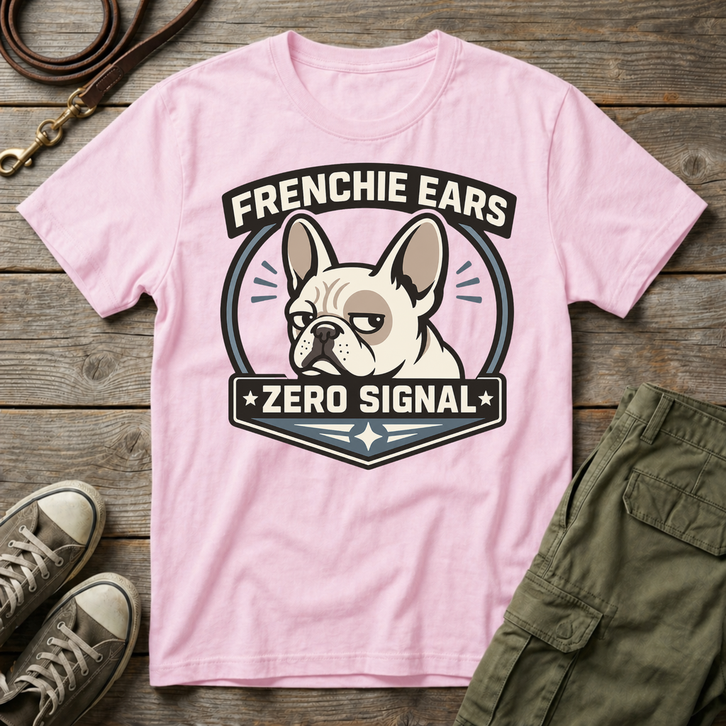 Frenchie Ears 0 Signal T-Shirt