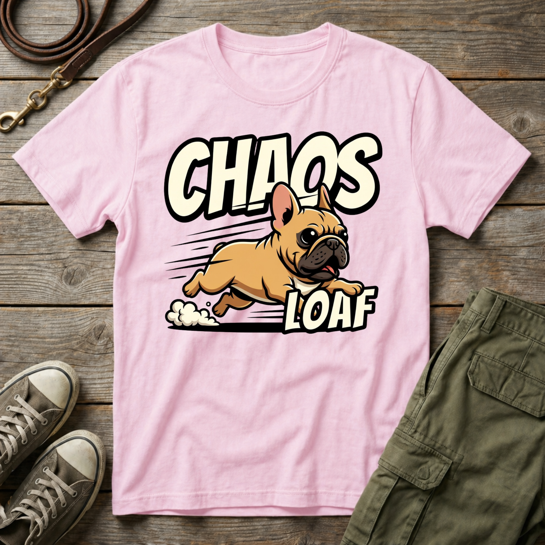 Frenchie Chaos Loaf T-Shirt
