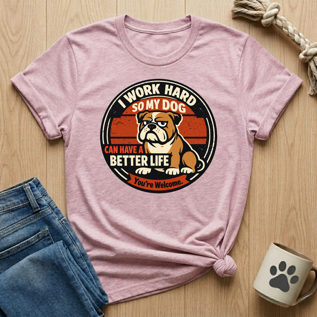 I Work Hard So My Dog Can Have A Better Life T-Shirt