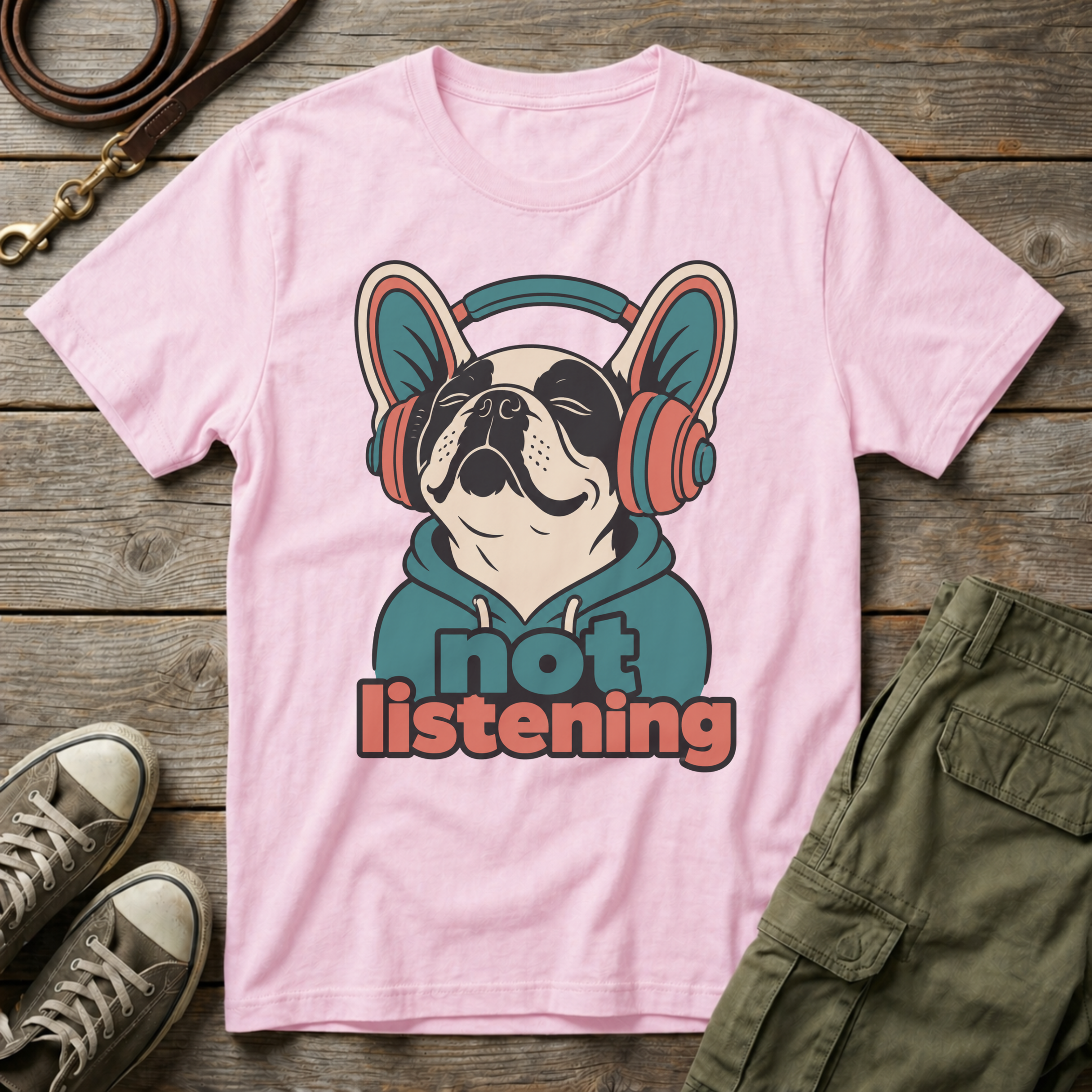 Frenchie Not Listening T-Shirt