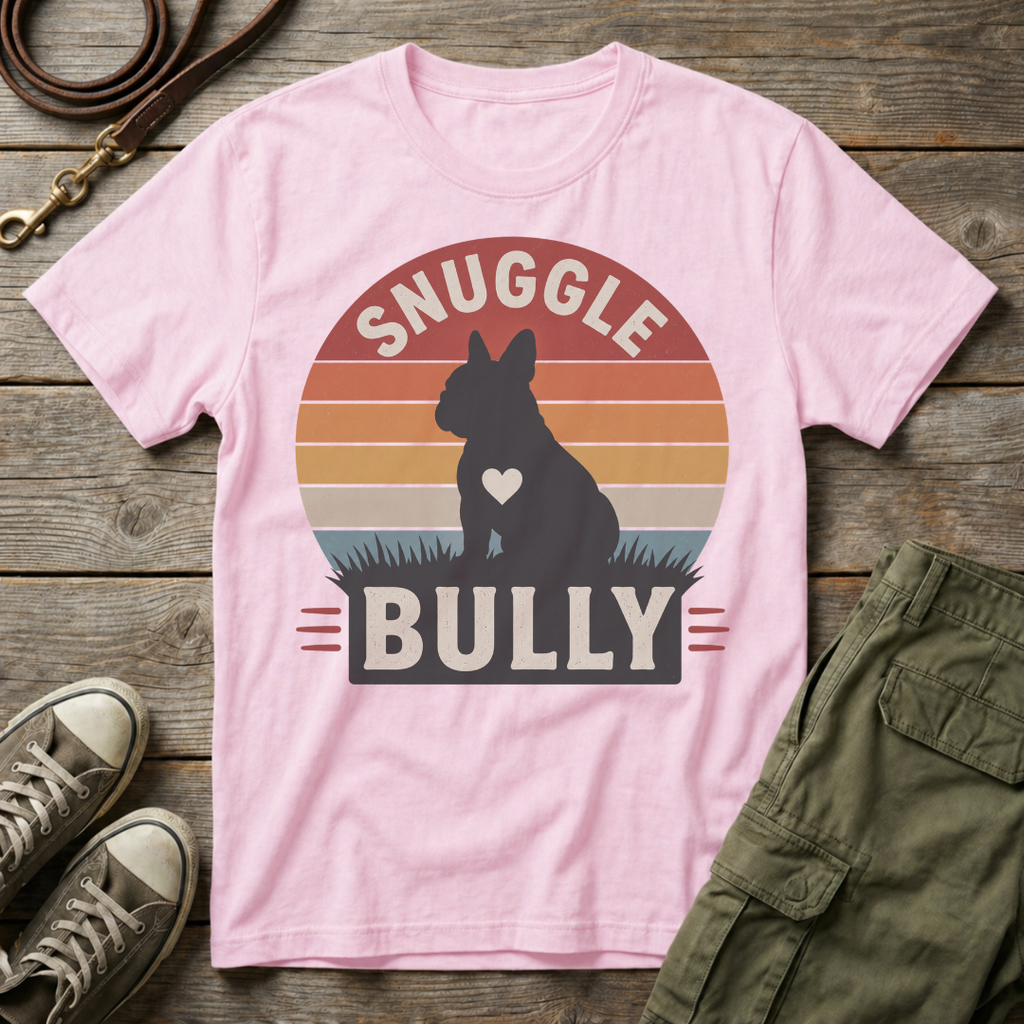 Frenchie Snuggle Bully Sunset T-Shirt