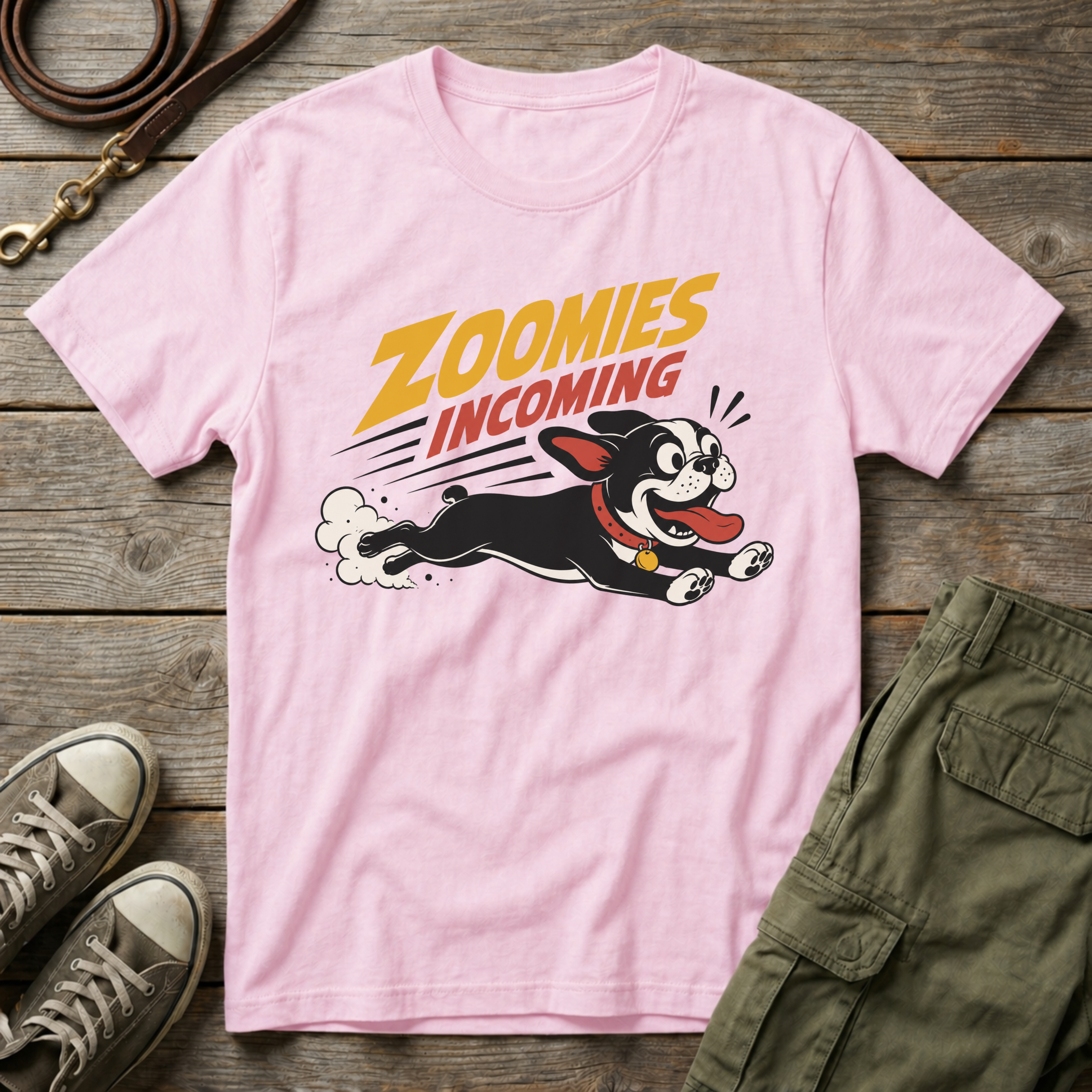Frenchie Zoomies Incoming T-Shirt