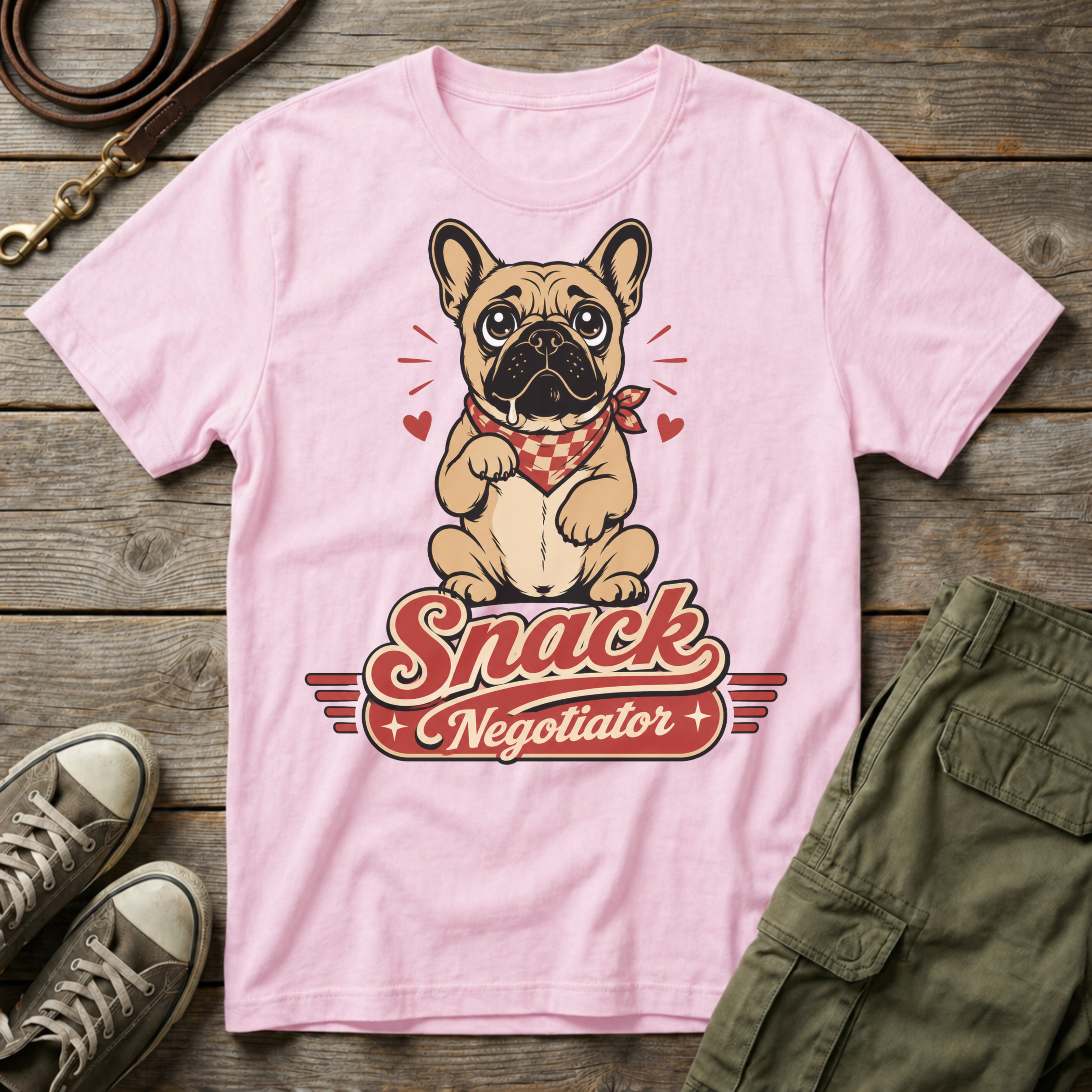 Frenchie Snack Negotiator T-Shirt