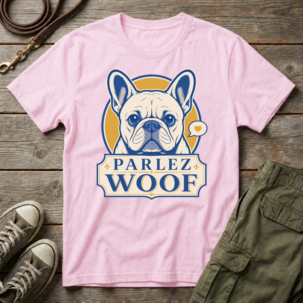 Frenchie Parlez Woof T-Shirt