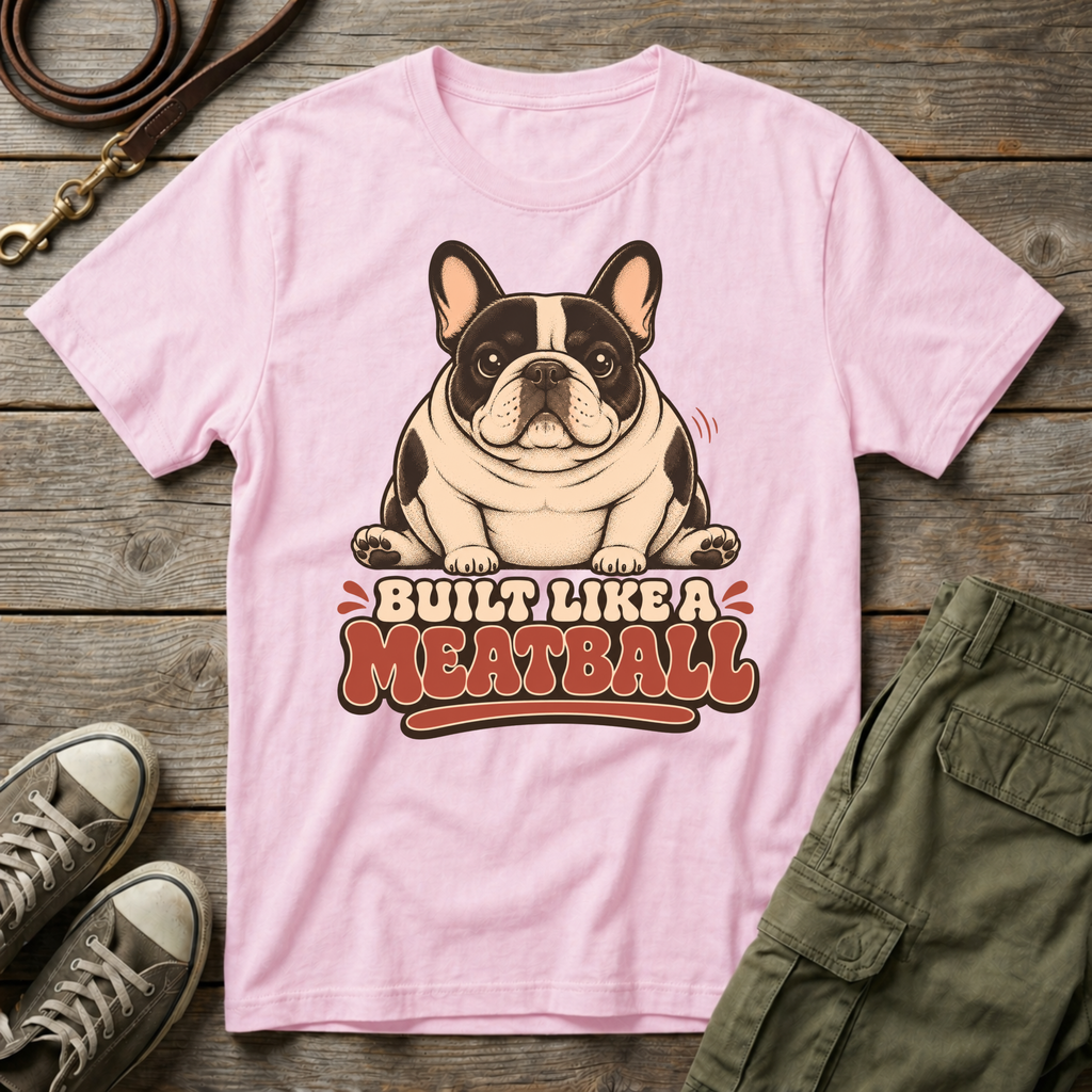 Frenchie Built Like A Meatball T-Shirt