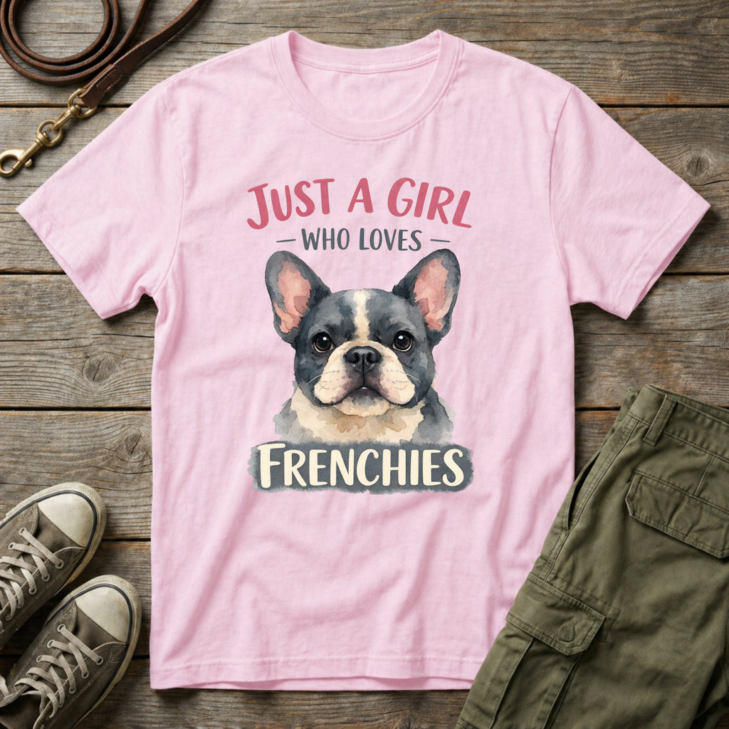Girl Loves Frenchies T-Shirt