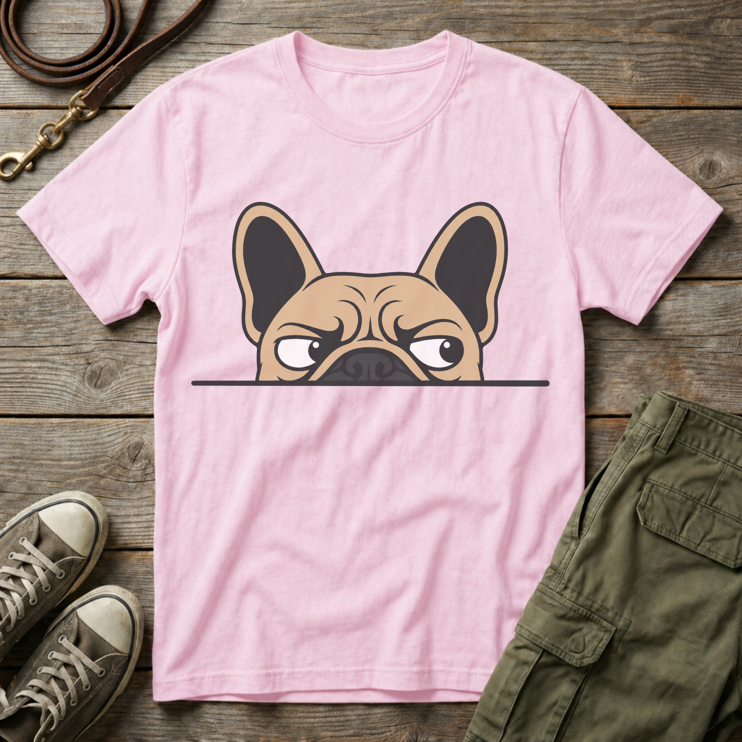 Frenchie Peaking T-Shirt