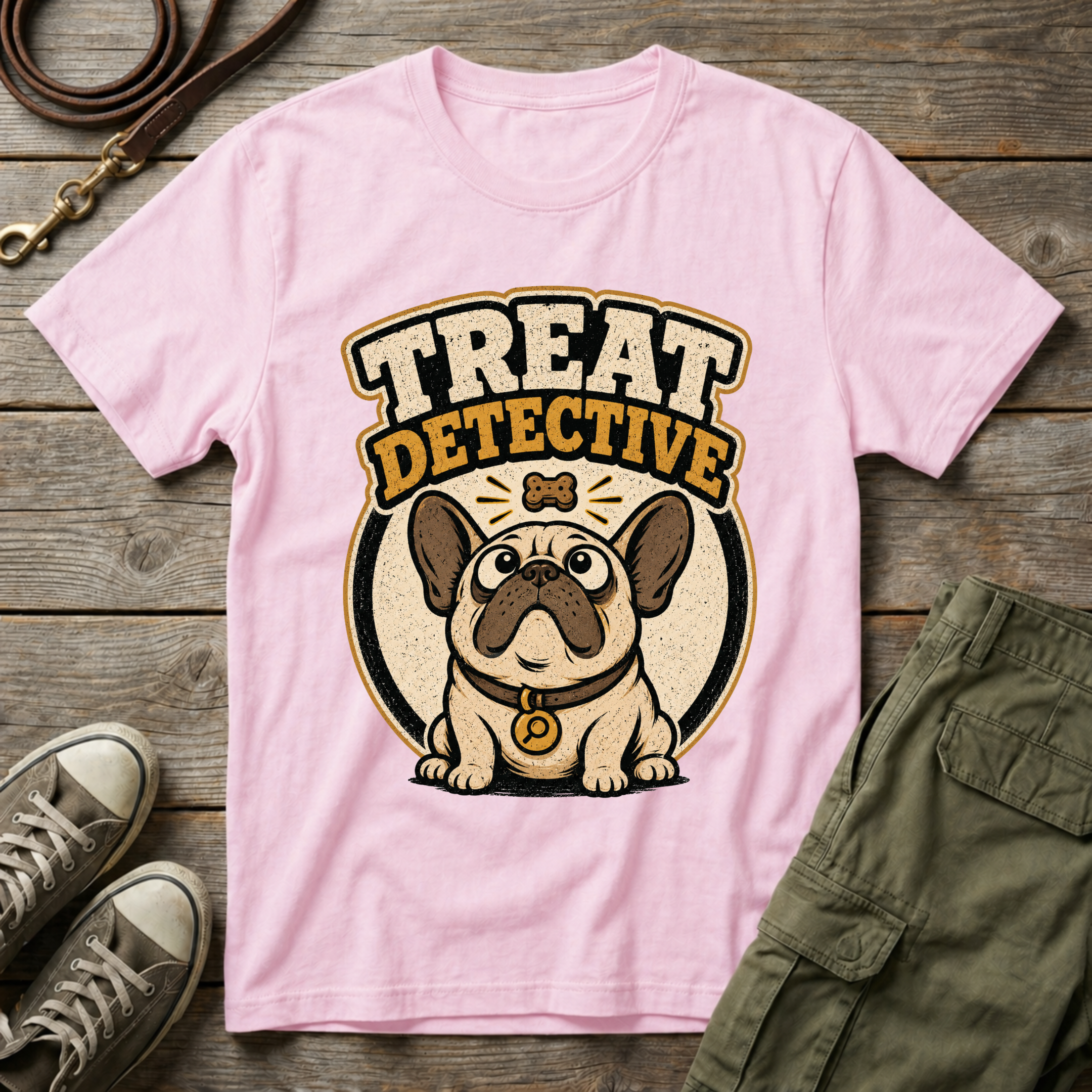 Frenchie Treat Detective T-Shirt