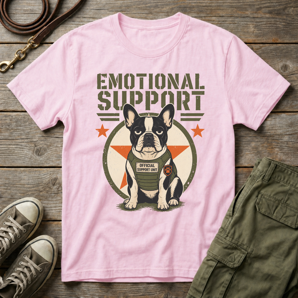 Frenchie Emotional Support T-Shirt