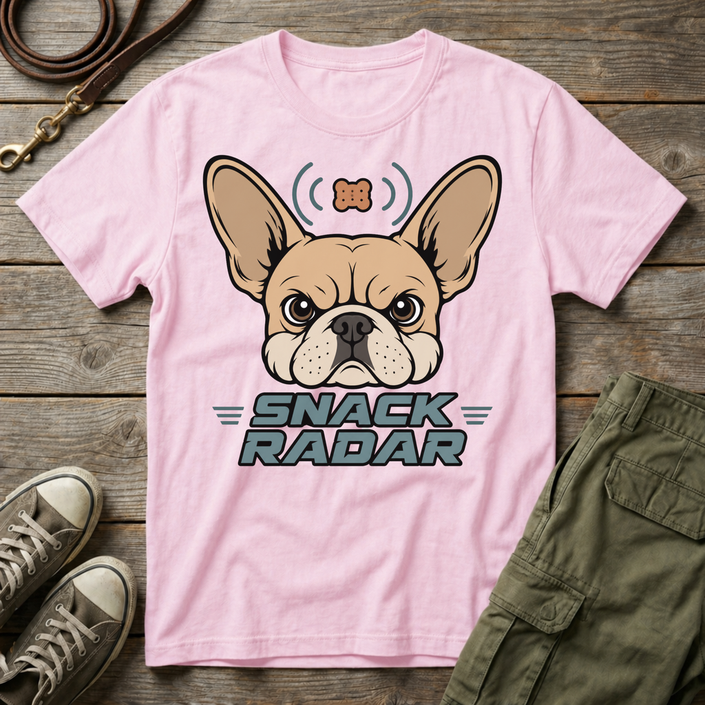 Frenchie Snack Radar T-Shirt