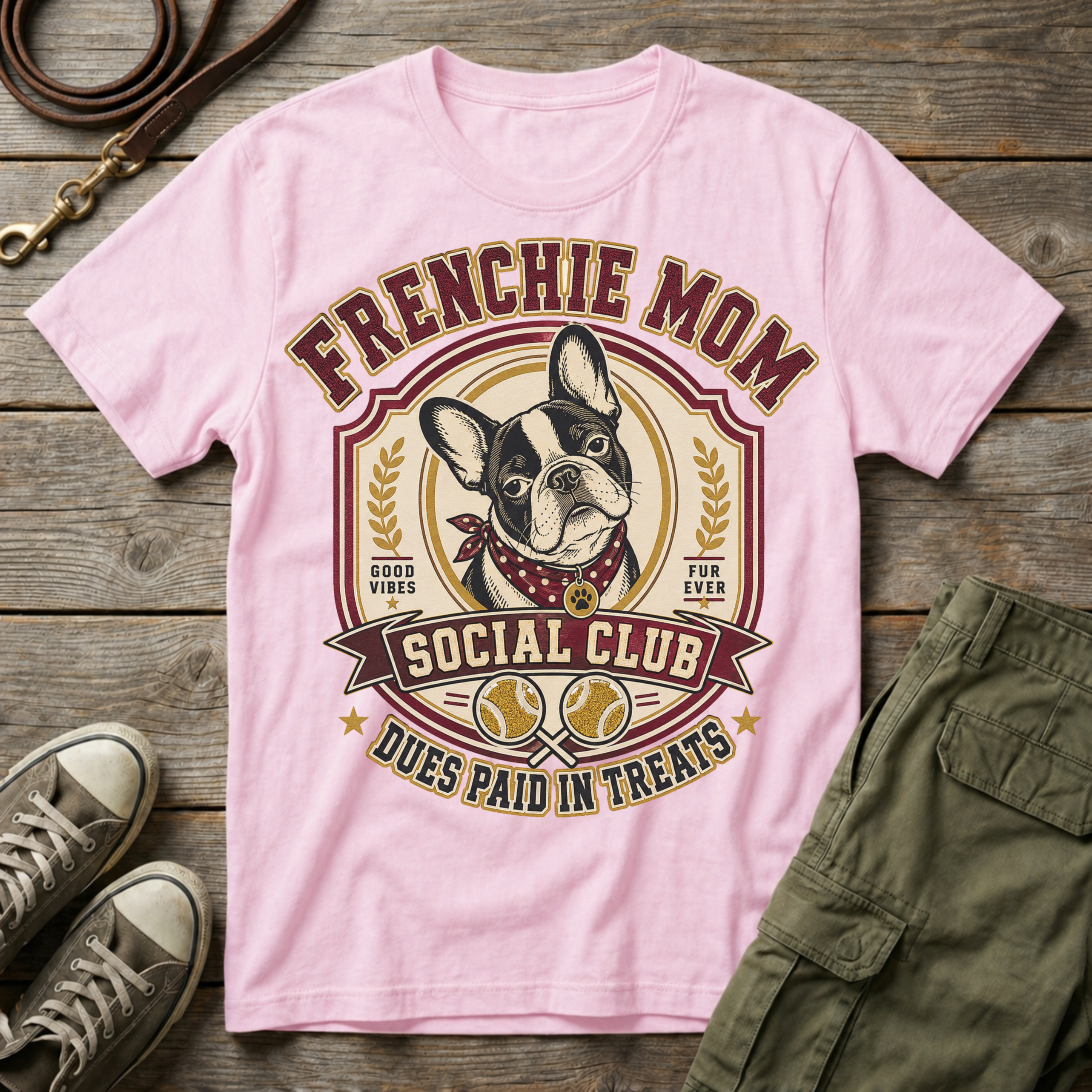 Frenchie Mom Social Club T-Shirt