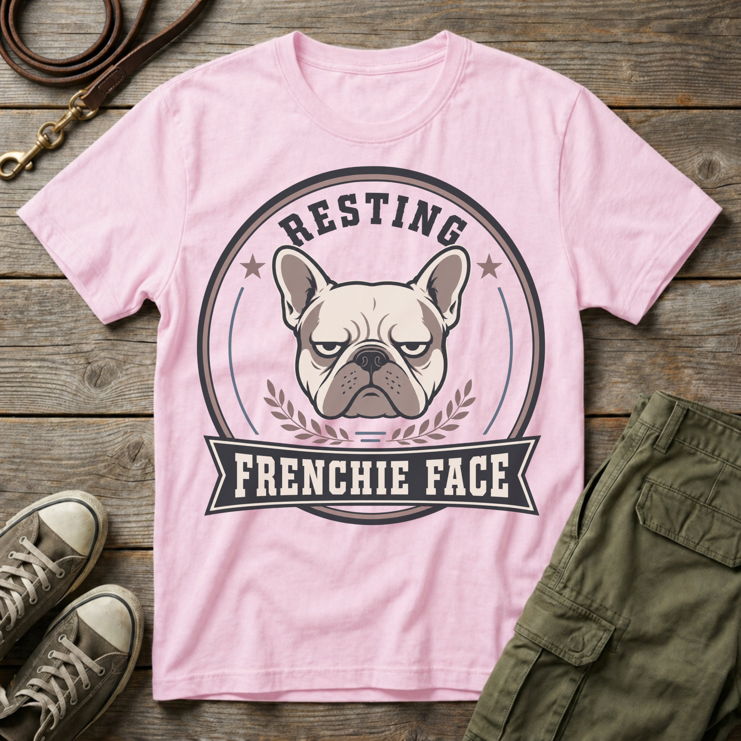 Resting Frenchie Face T-Shirt