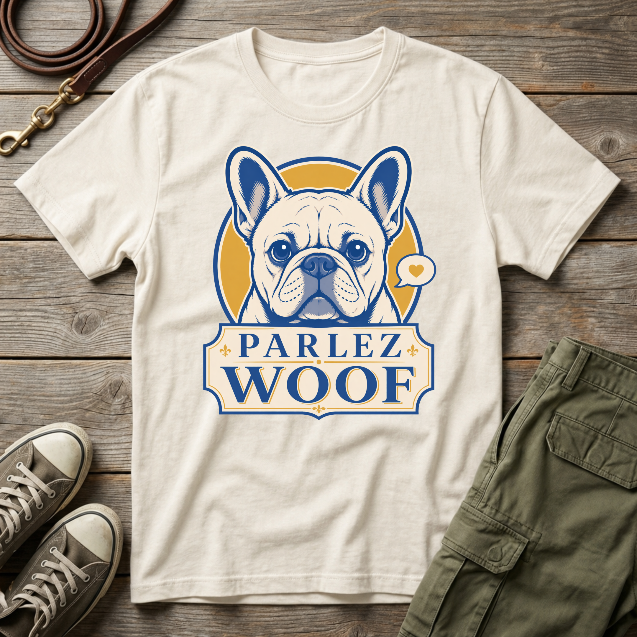 Frenchie Parlez Woof T-Shirt