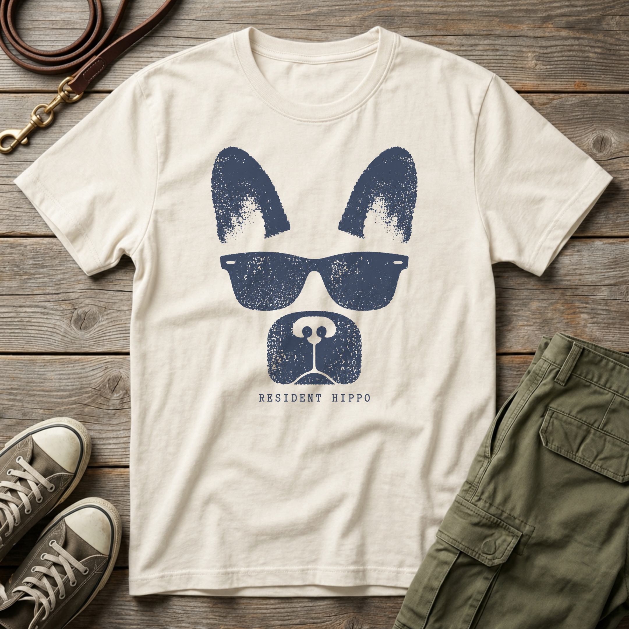 Frenchie Resident Hippo T-Shirt