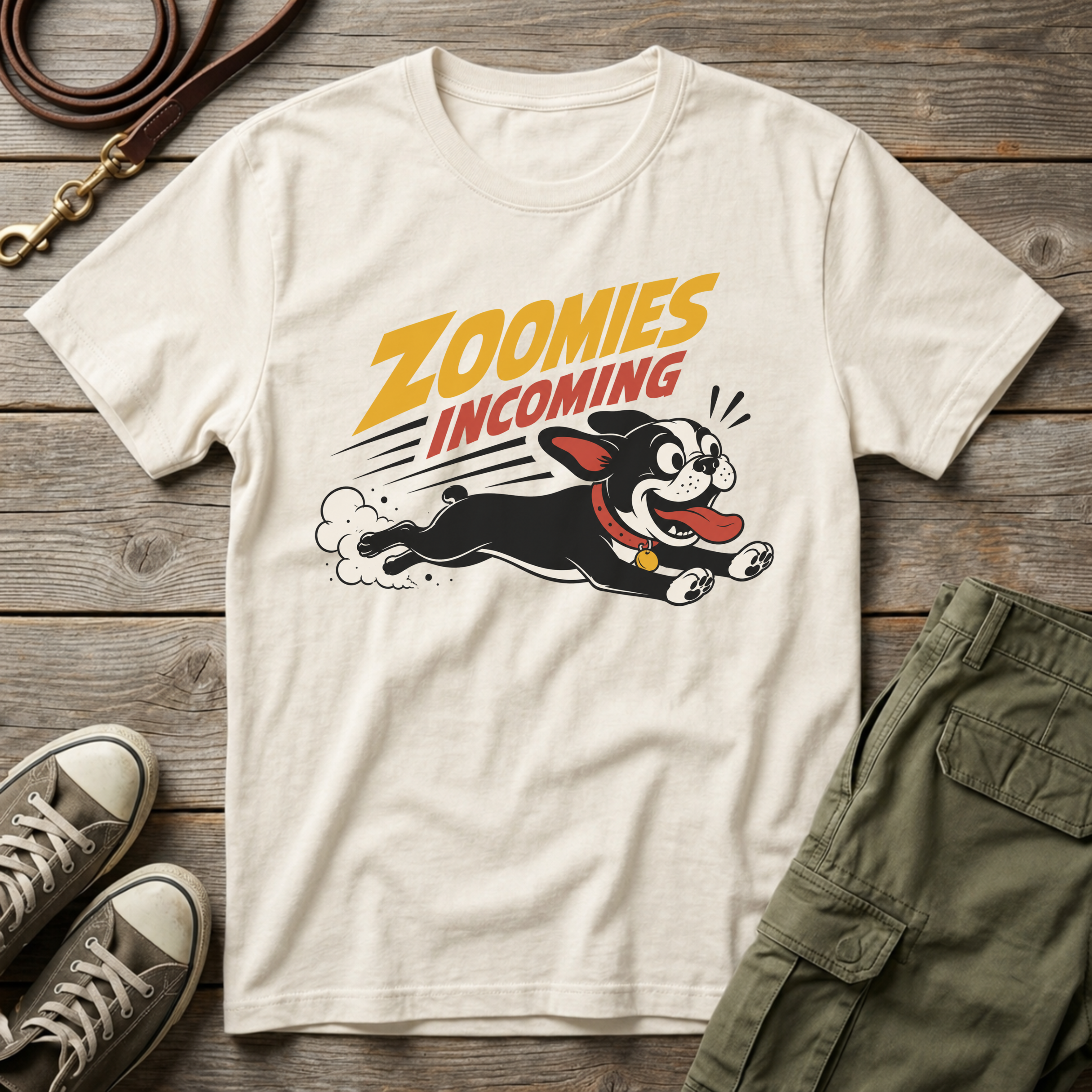 Frenchie Zoomies Incoming T-Shirt