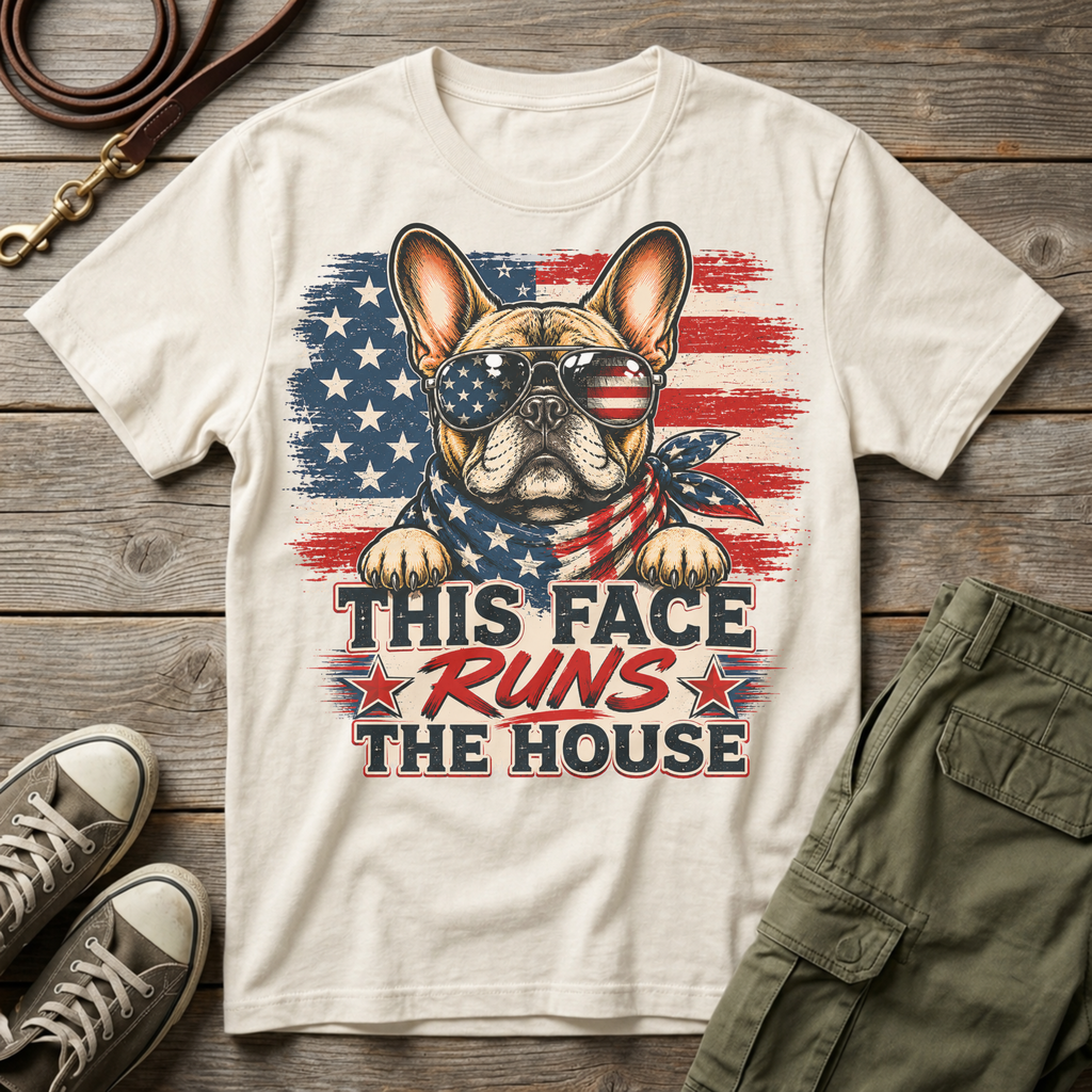 Frenchie Runs The House T-Shirt