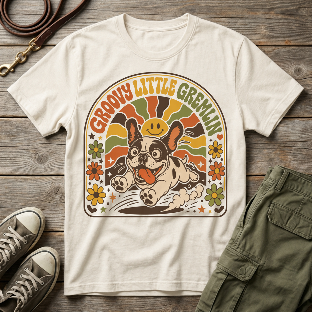 Frenchie Groovy Gremlin T-Shirt