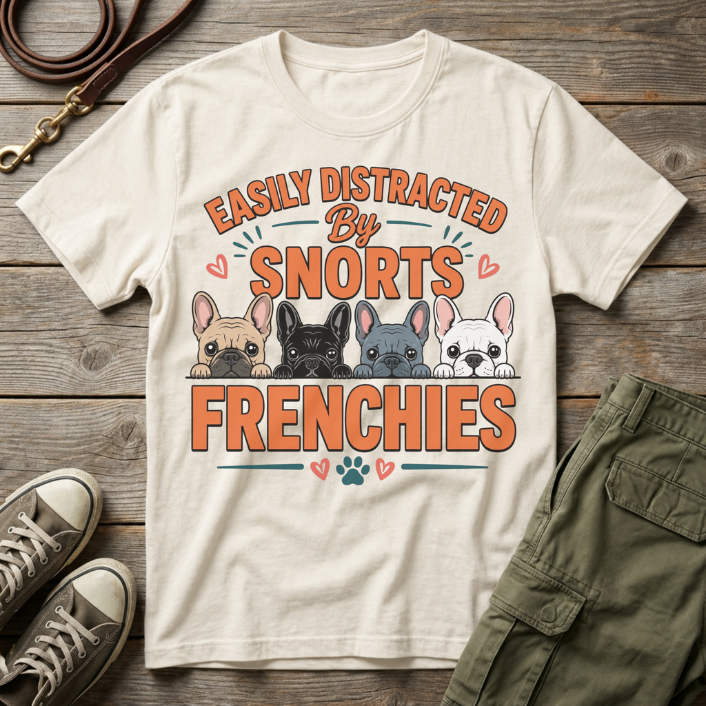 Distracted By Frenchies T-Shirt