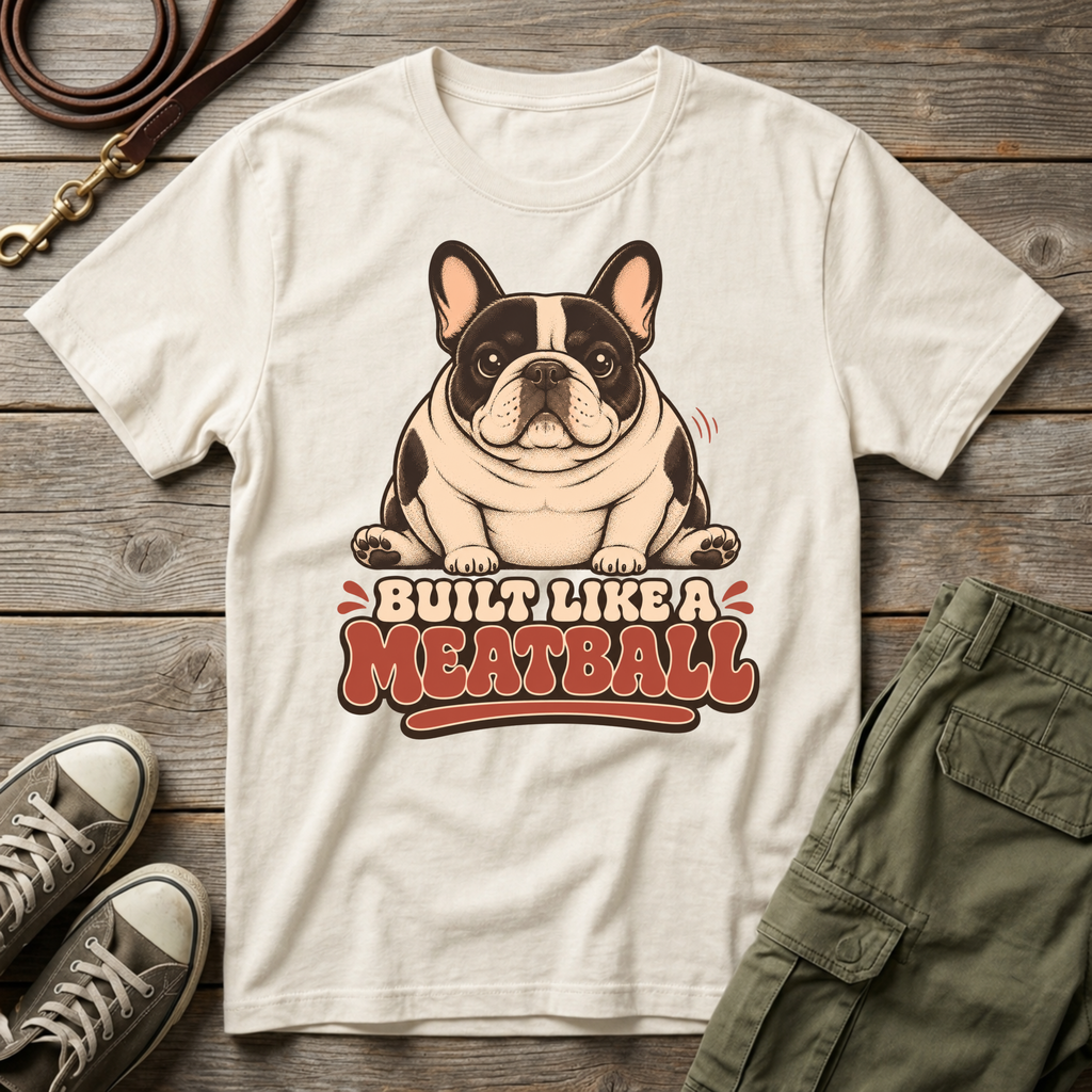 Frenchie Built Like A Meatball T-Shirt