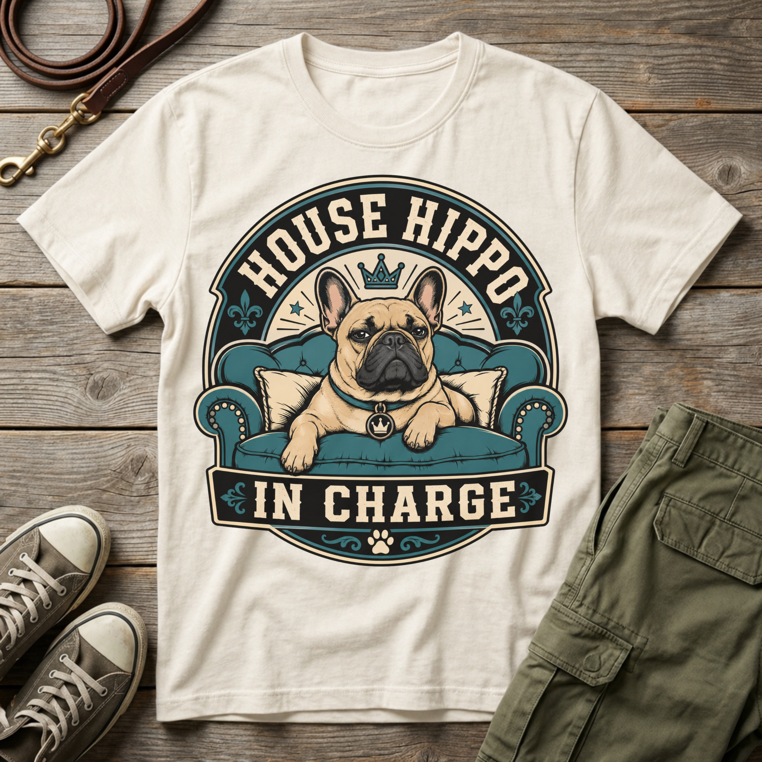House Hippo In Charge T-Shirt