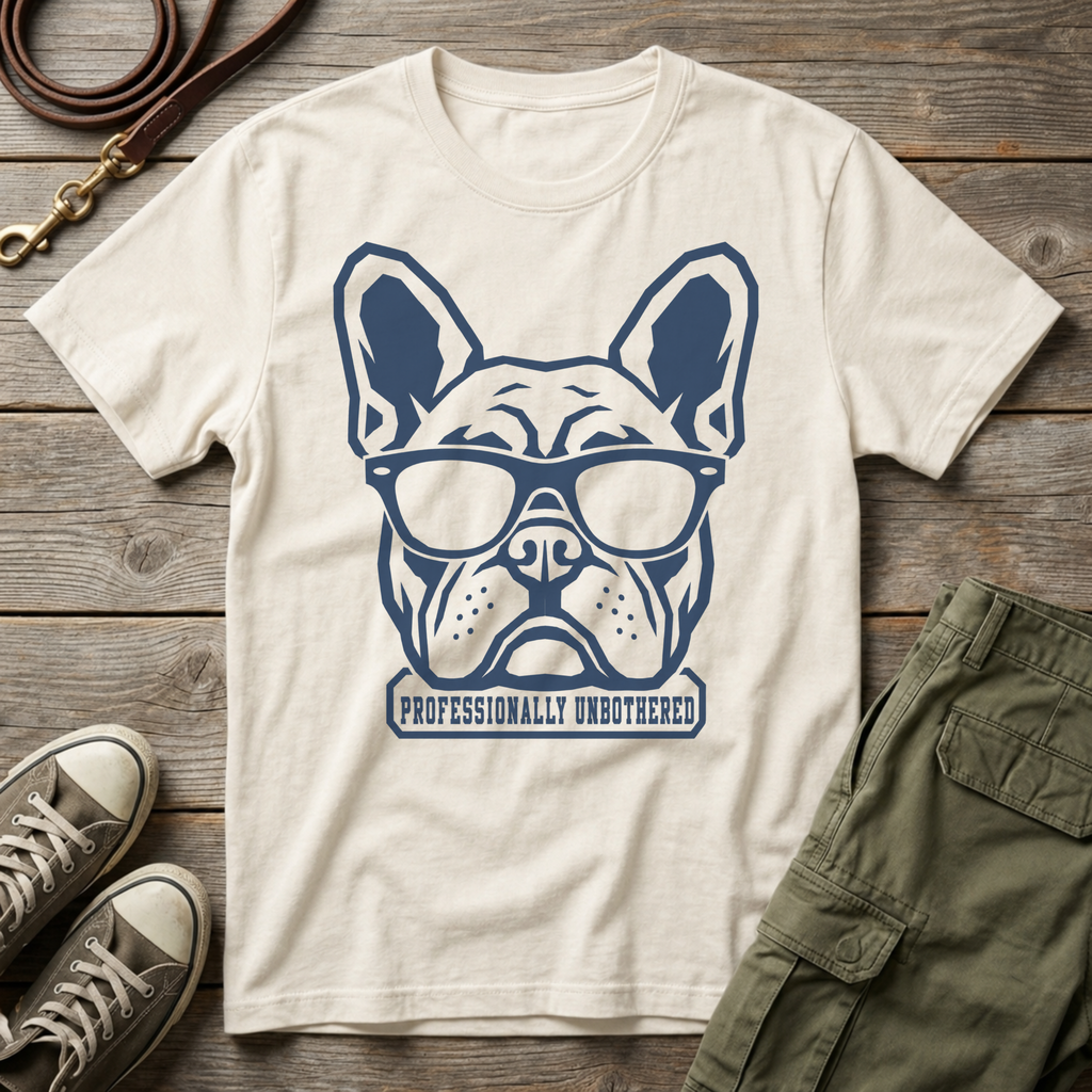 Frenchie Professionally Unbothered T-Shirt