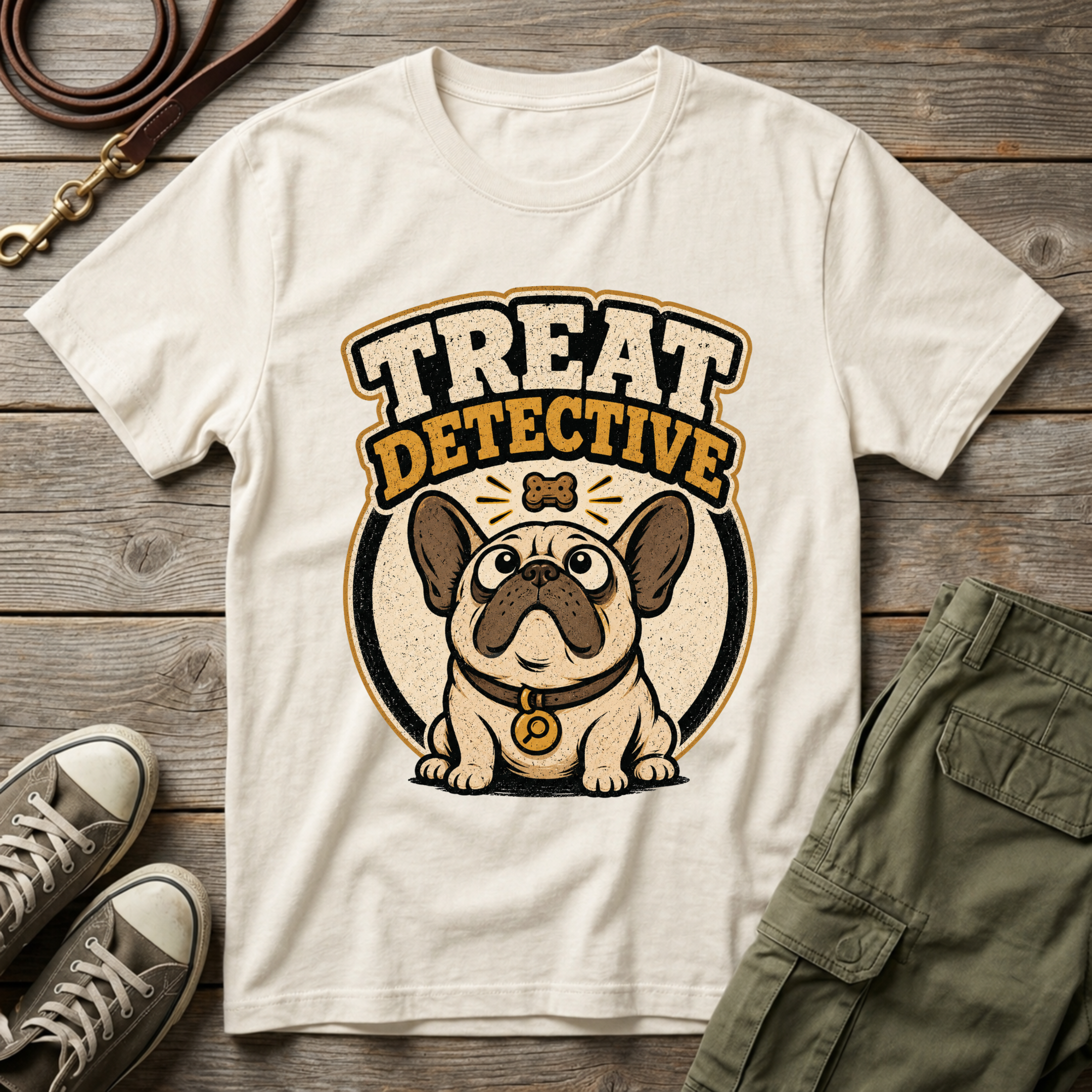 Frenchie Treat Detective T-Shirt