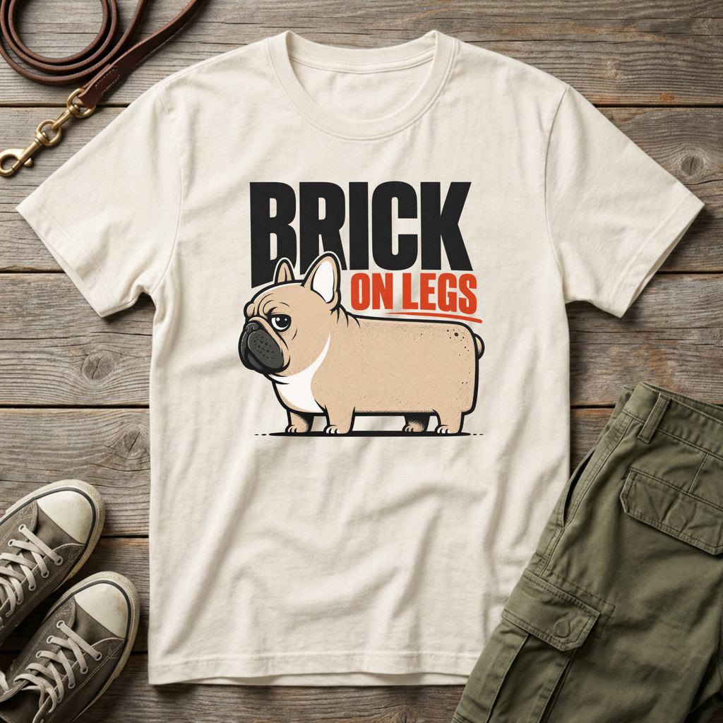 Frenchie Brick On Legs T-Shirt