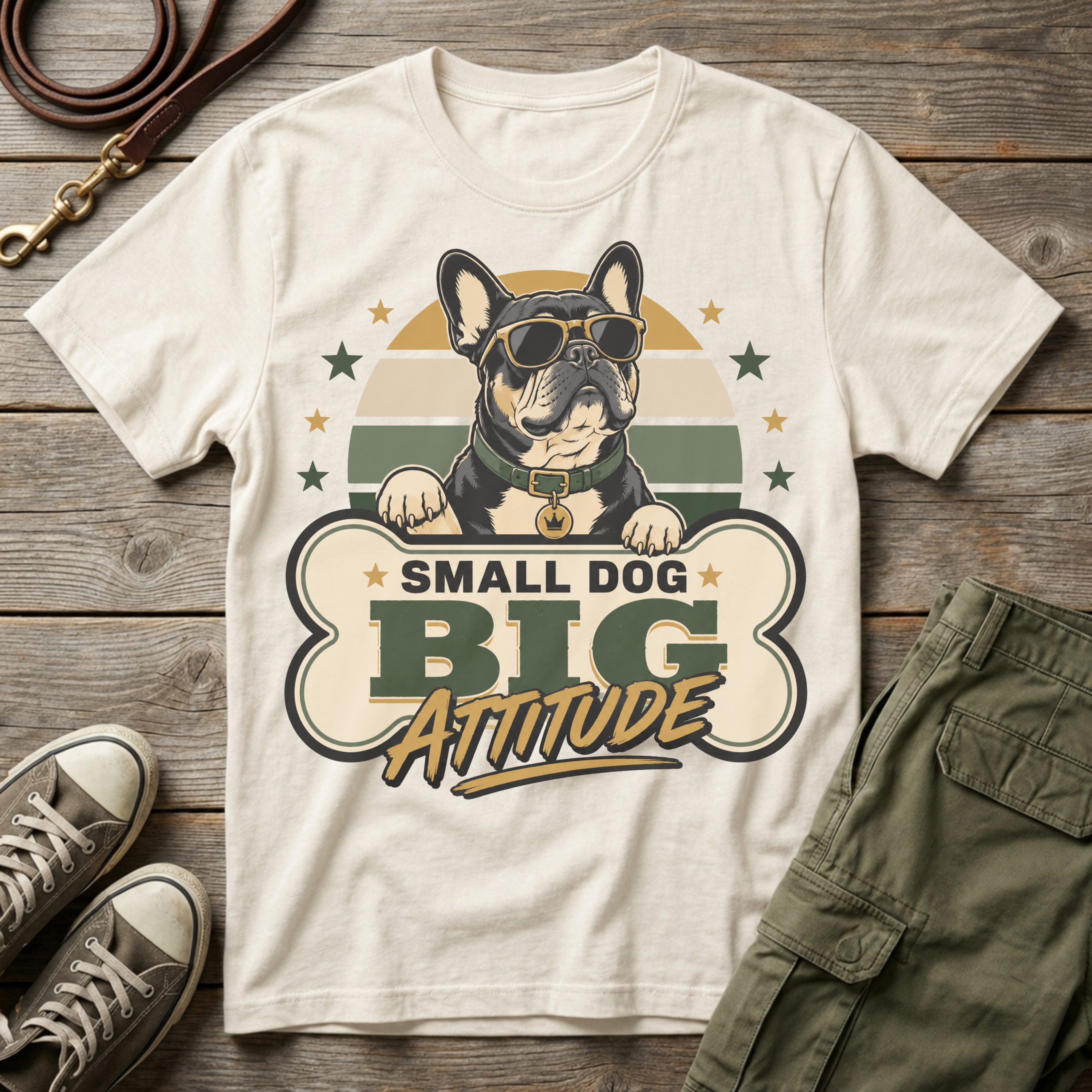 Frenchie Big Attitude T-Shirt