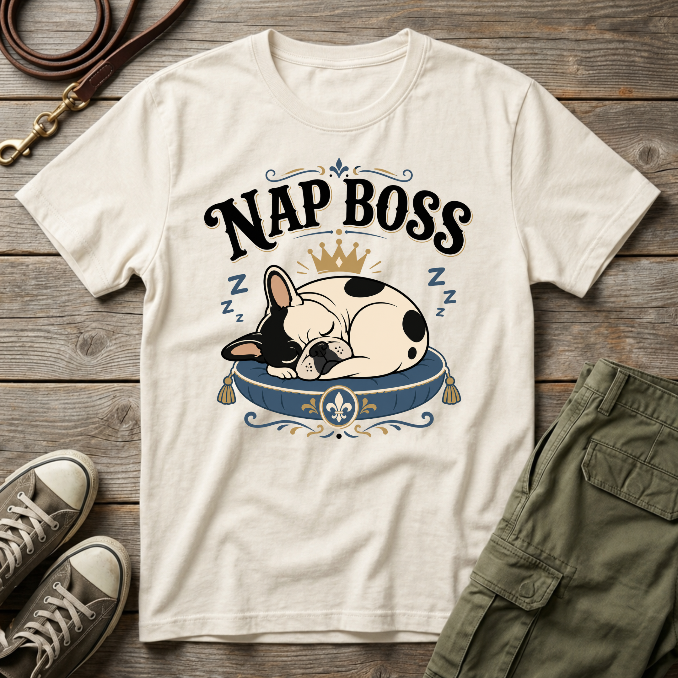 Frenchie Nap Boss T-Shirt